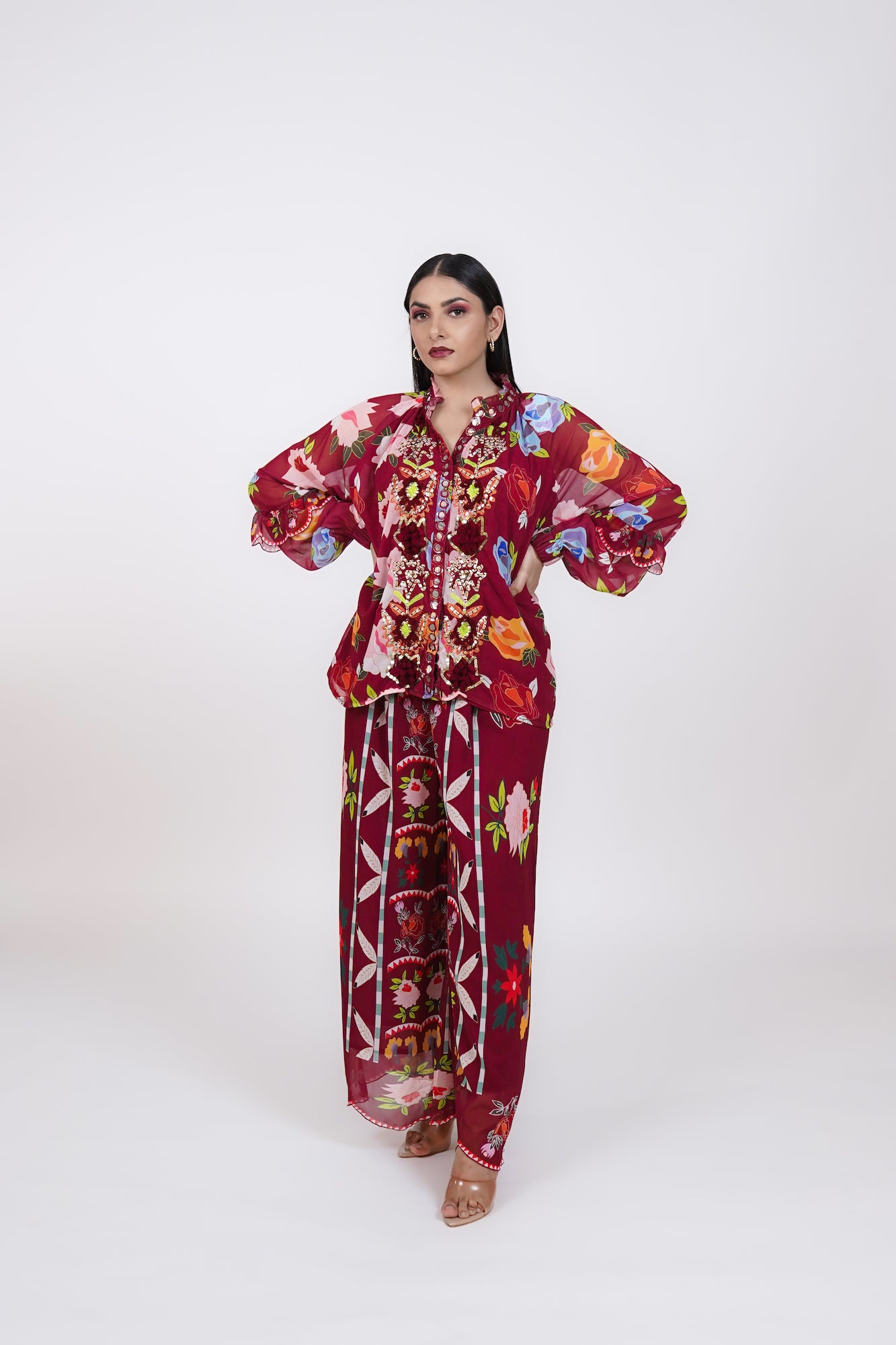 Coord Set - Burgundy