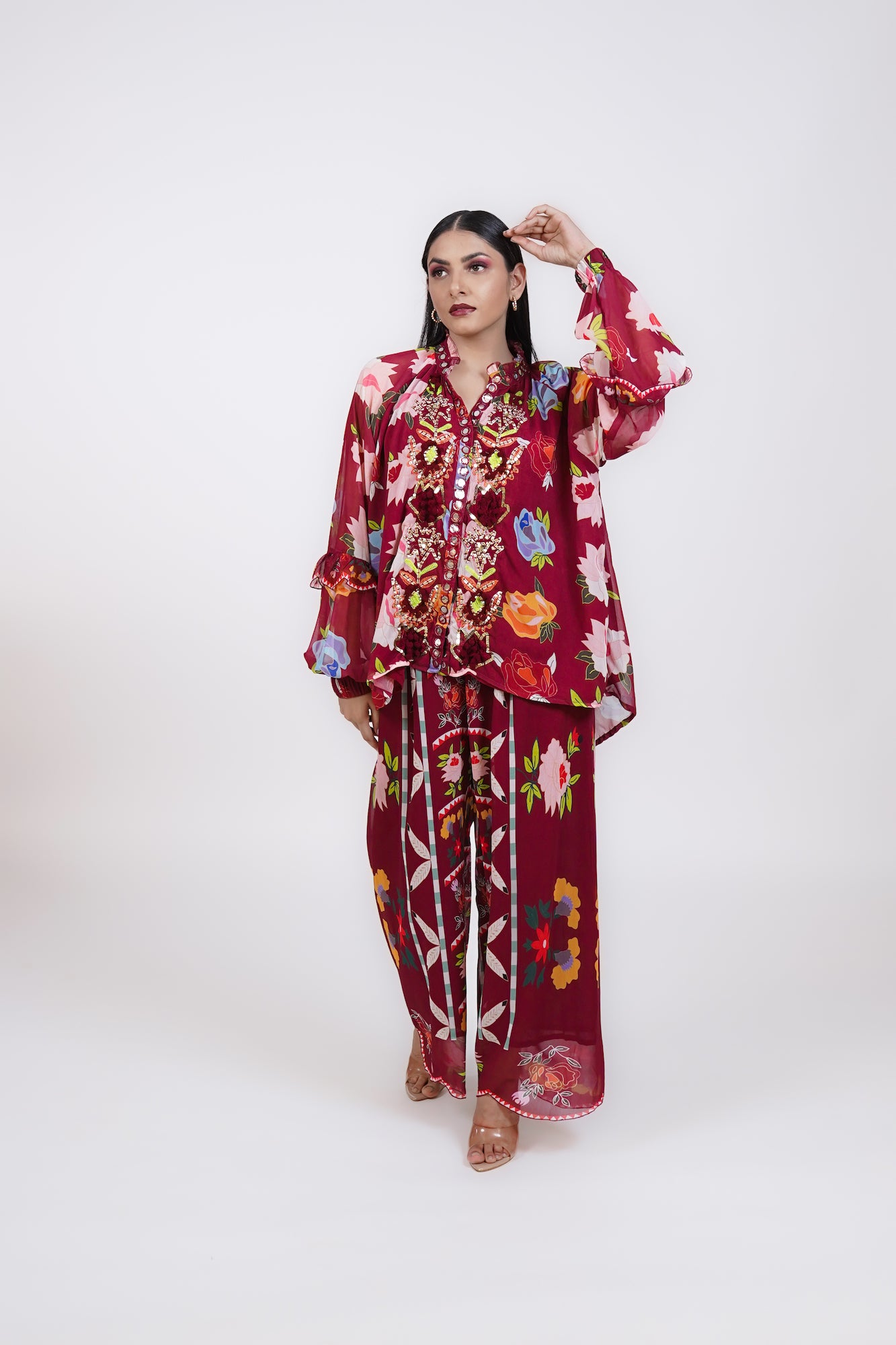 Coord Set - Burgundy
