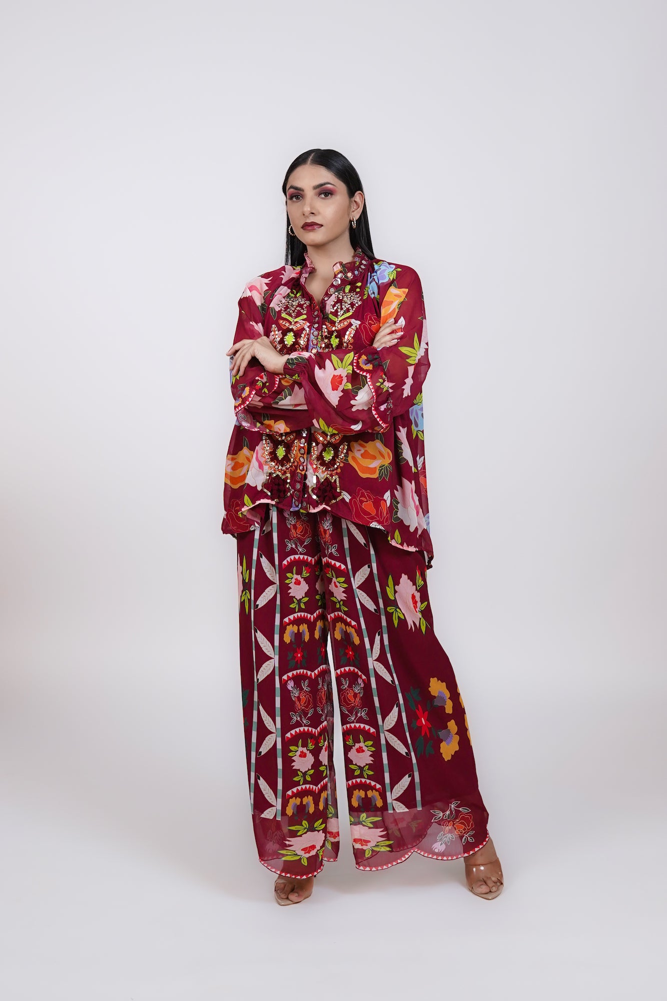 Coord Set - Burgundy