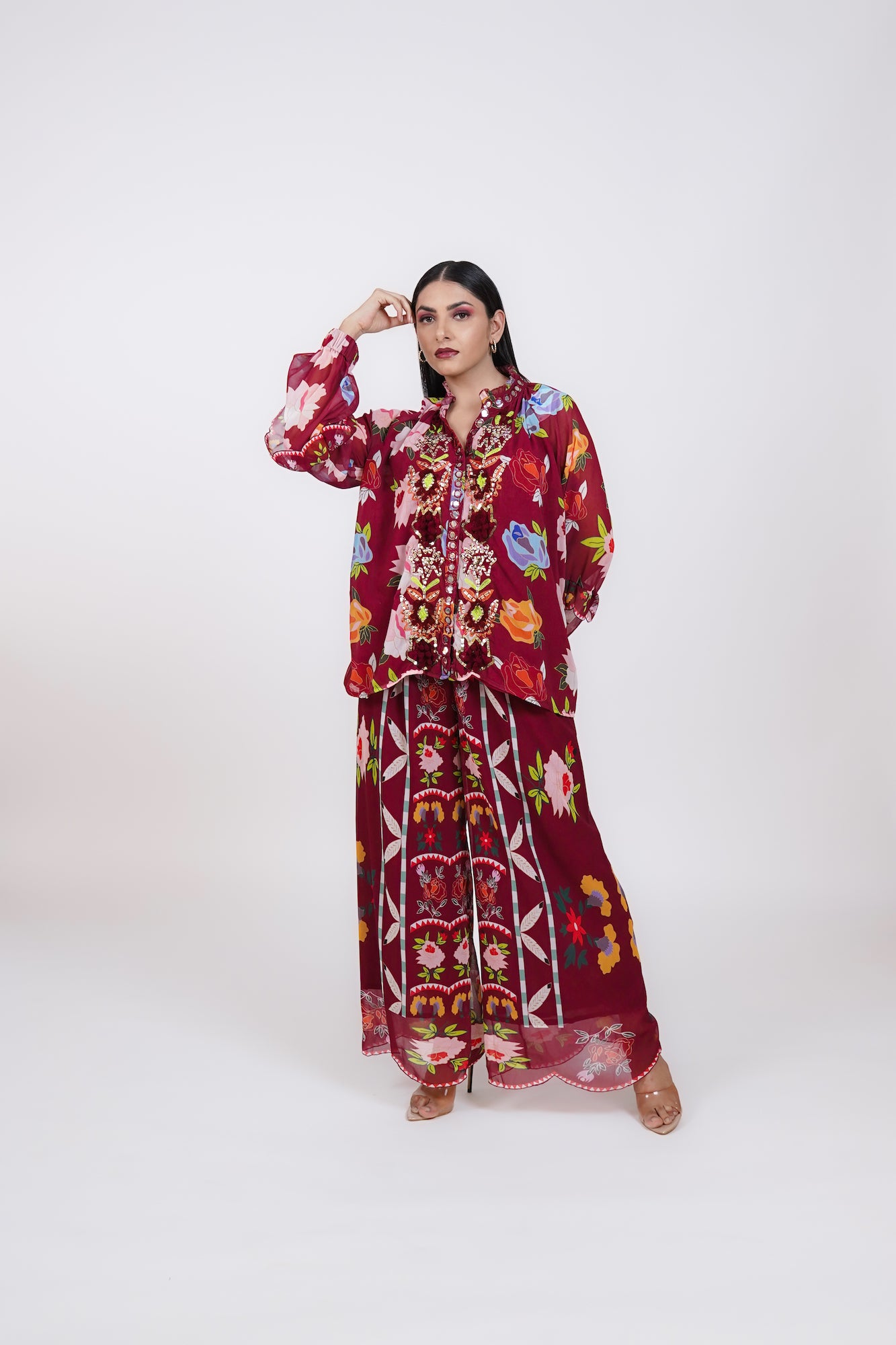 Coord Set - Burgundy
