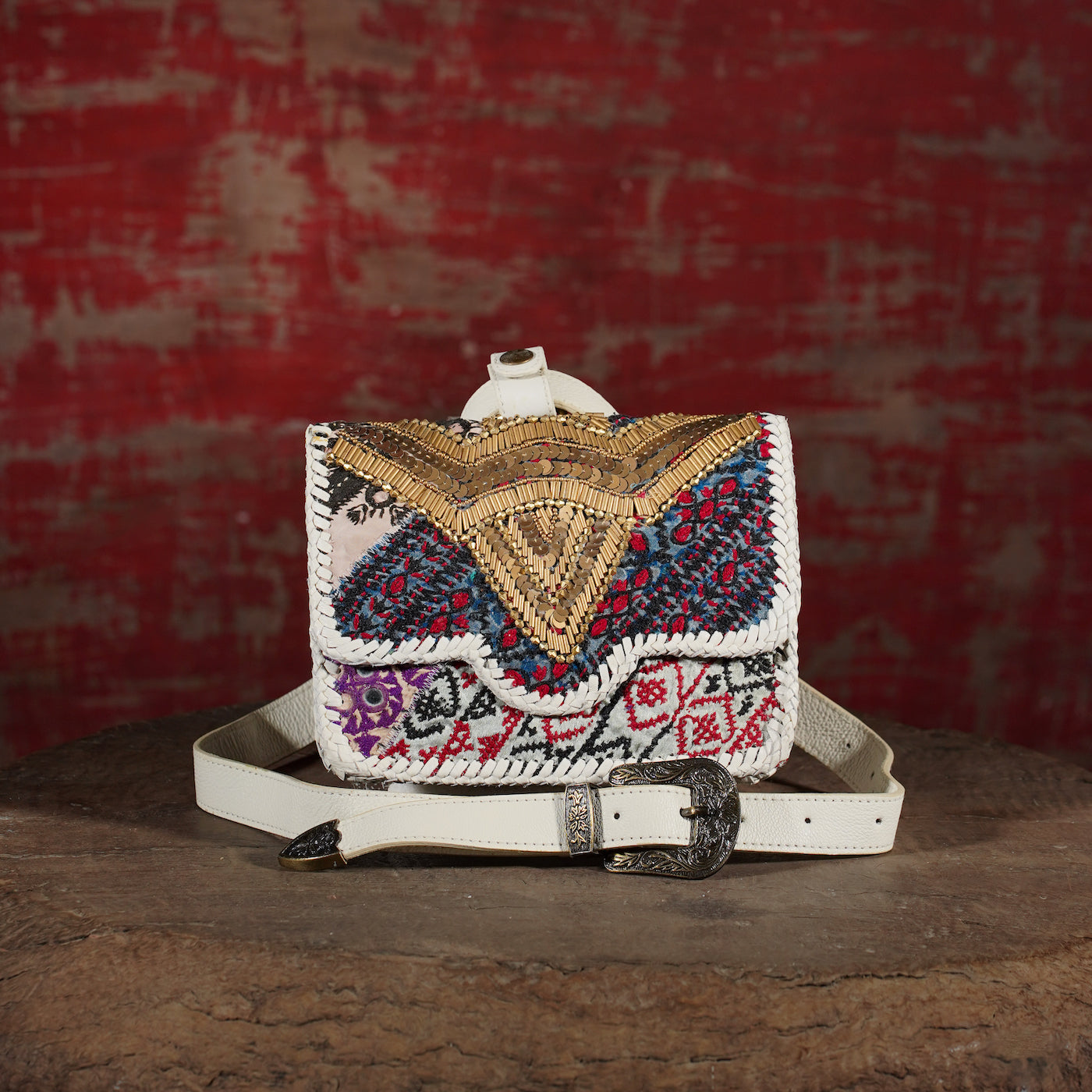 Cream Diya Belt Bag 005