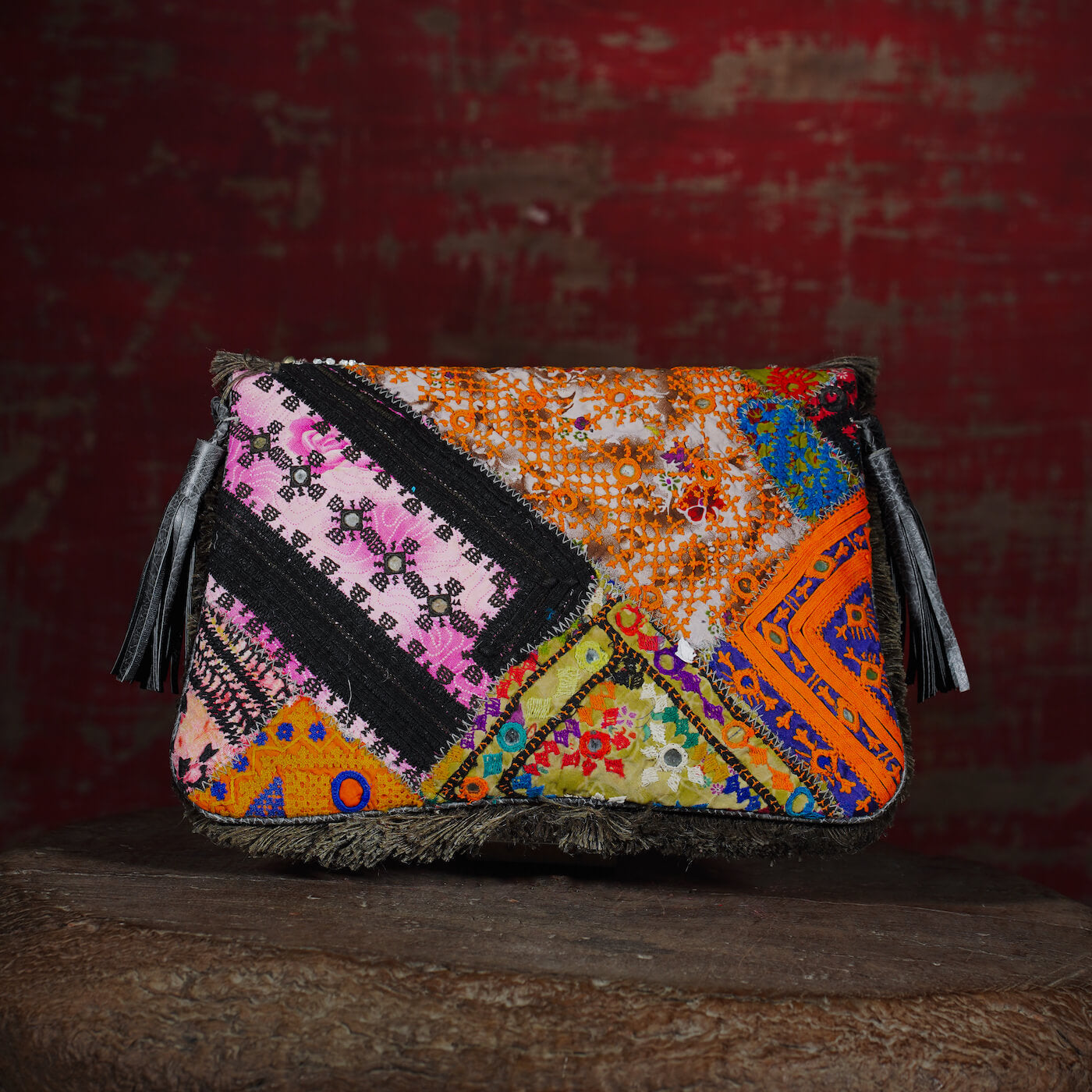 Grey Banjara Clutch 001