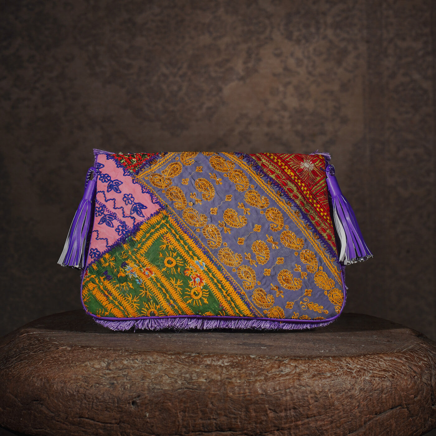 Purple Banjara Clutch 002