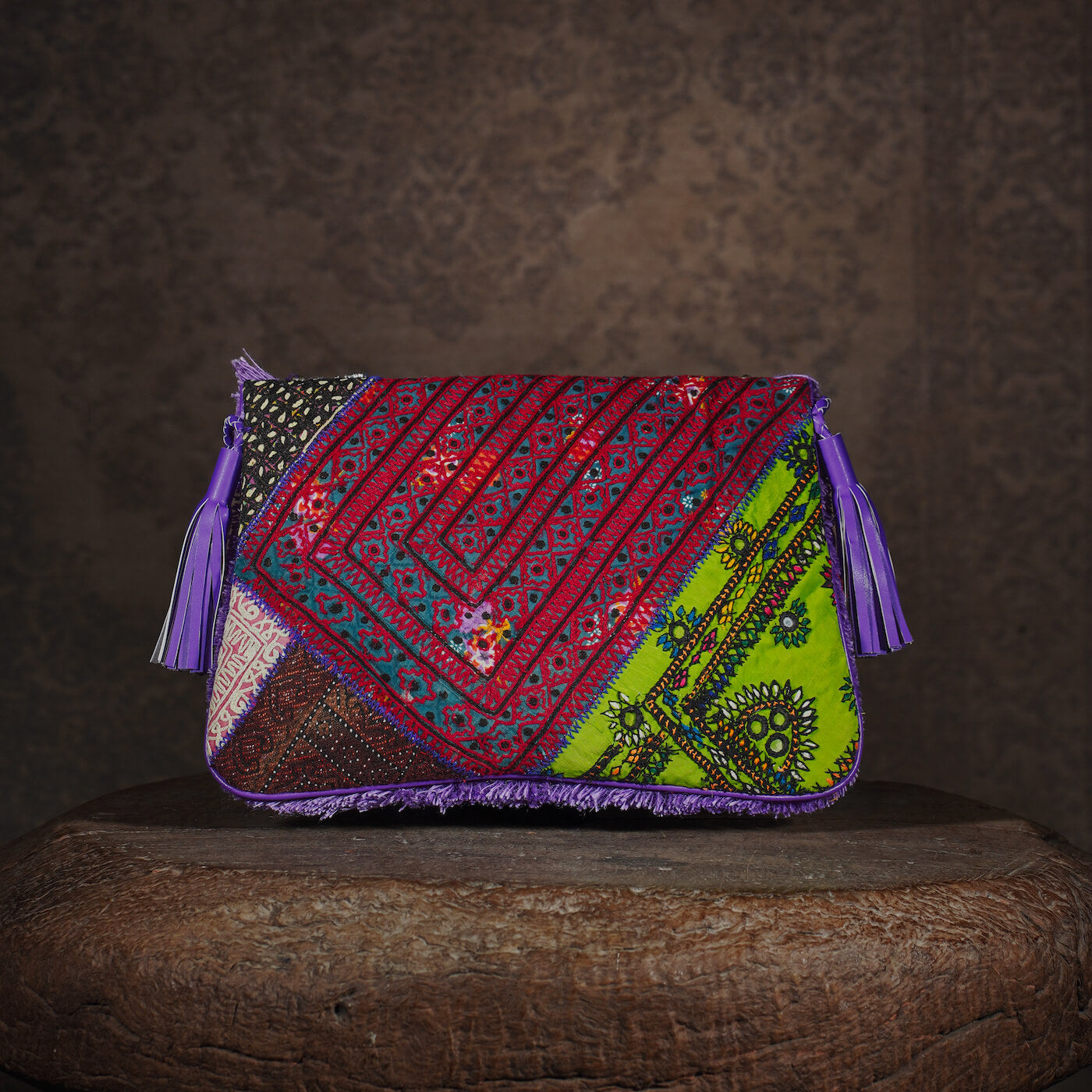 Purple Banjara Clutch 003
