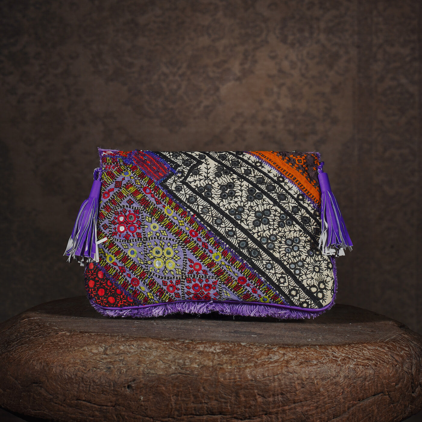 Purple Banjara Clutch 004