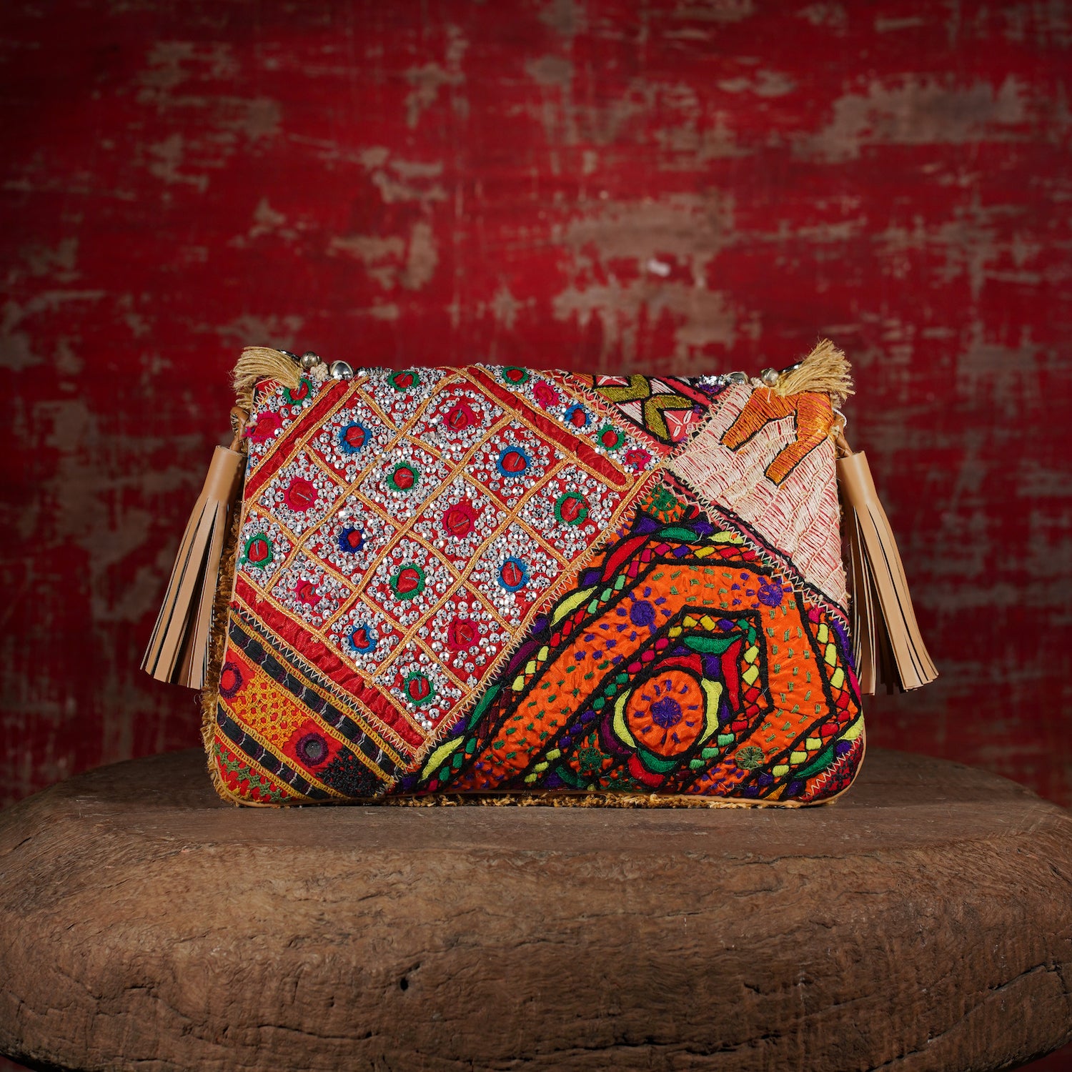 Beige Banjara Clutch 003