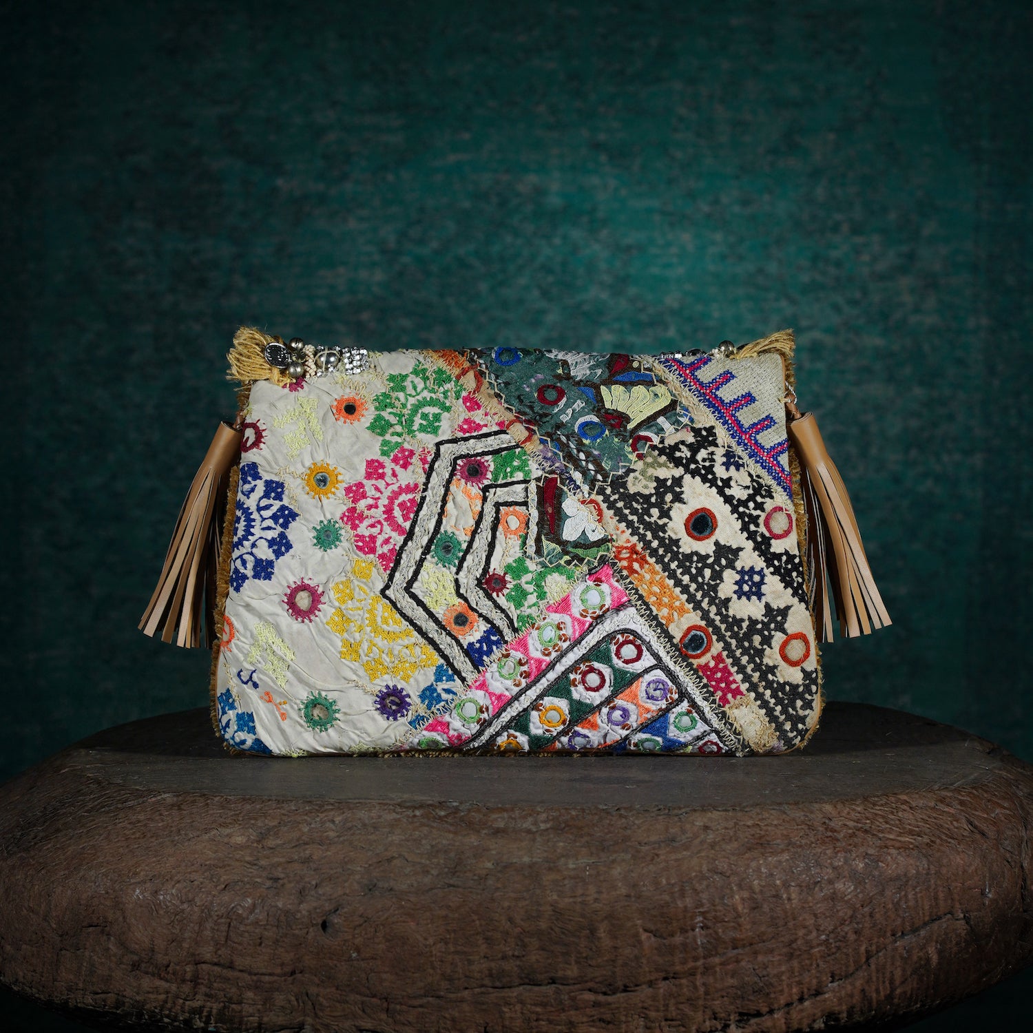 Beige Banjara Clutch 006