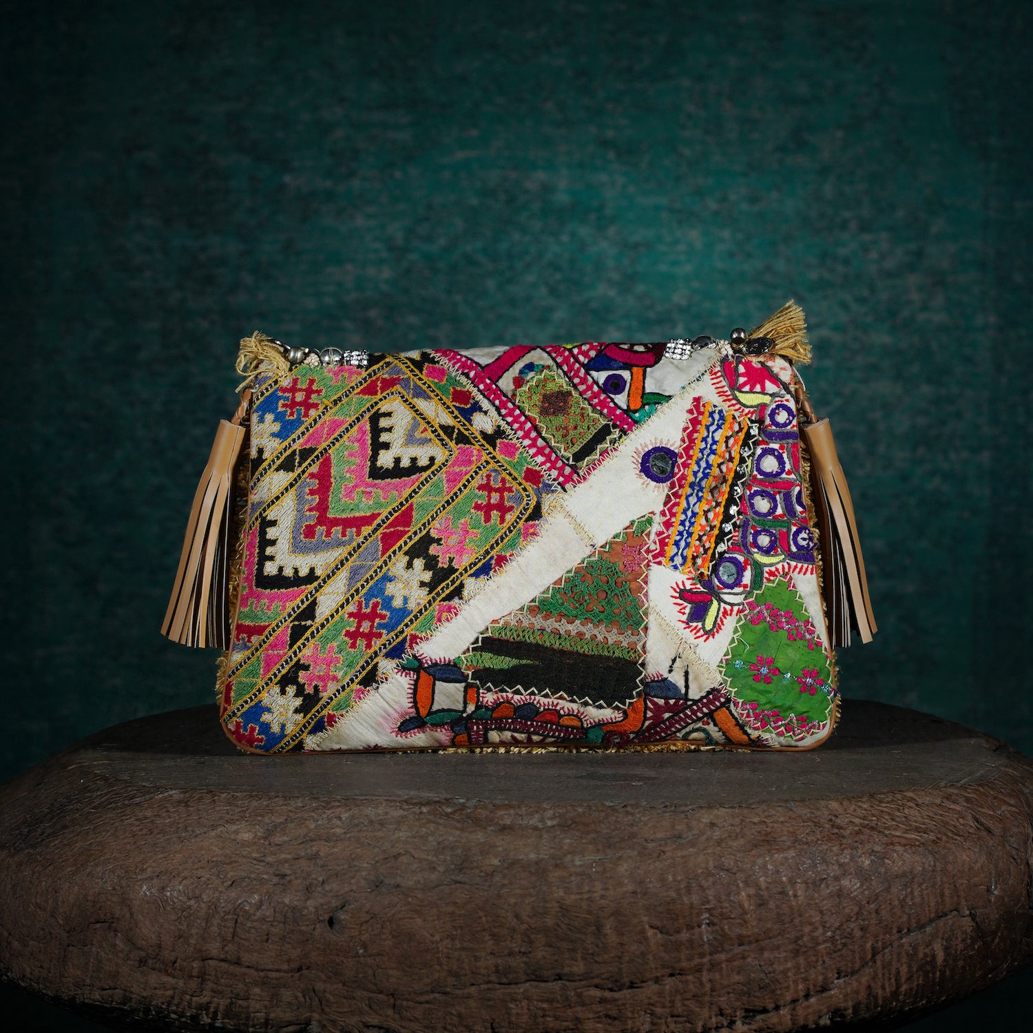 Beige Banjara Clutch 013
