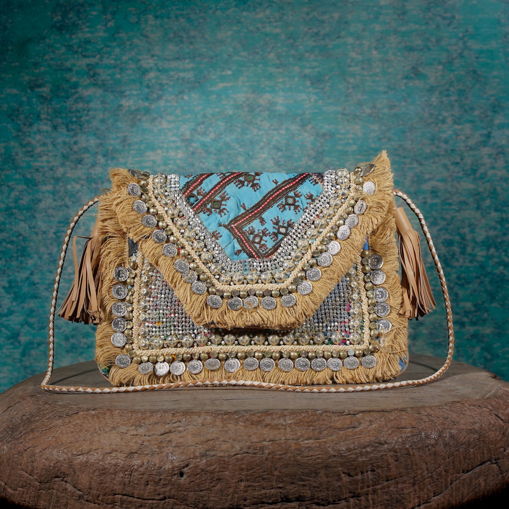 Beige Banjara Clutch 021