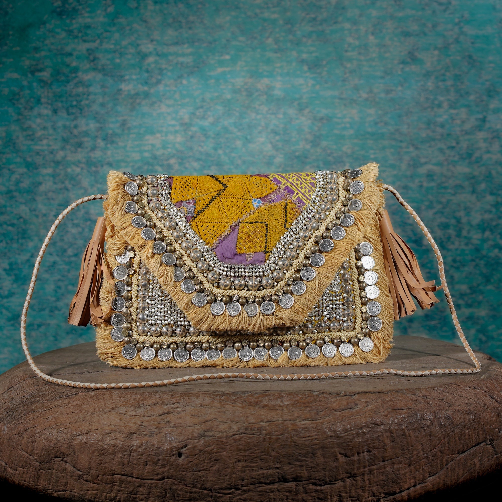 Beige Banjara Clutch 022