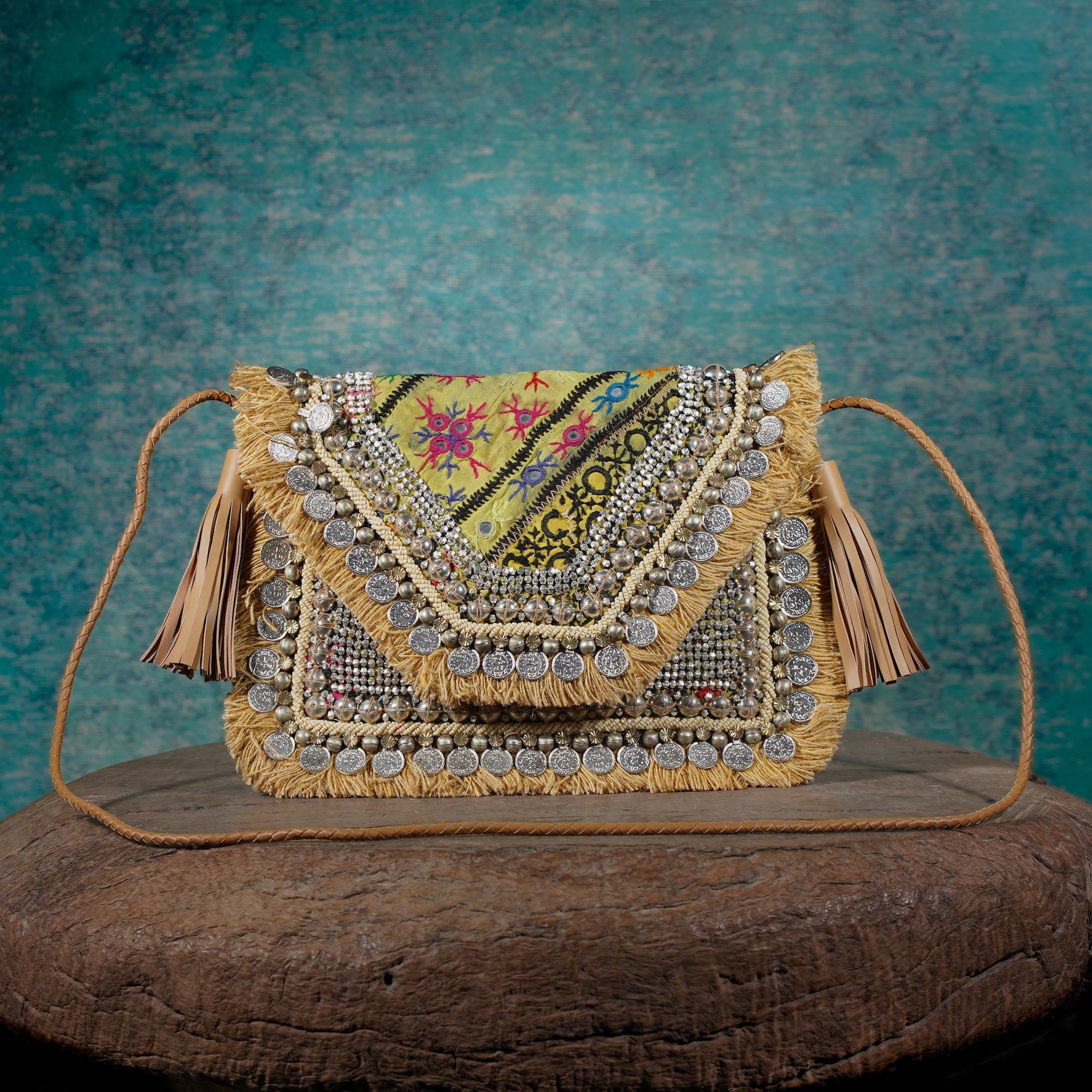 Beige Banjara Clutch 023