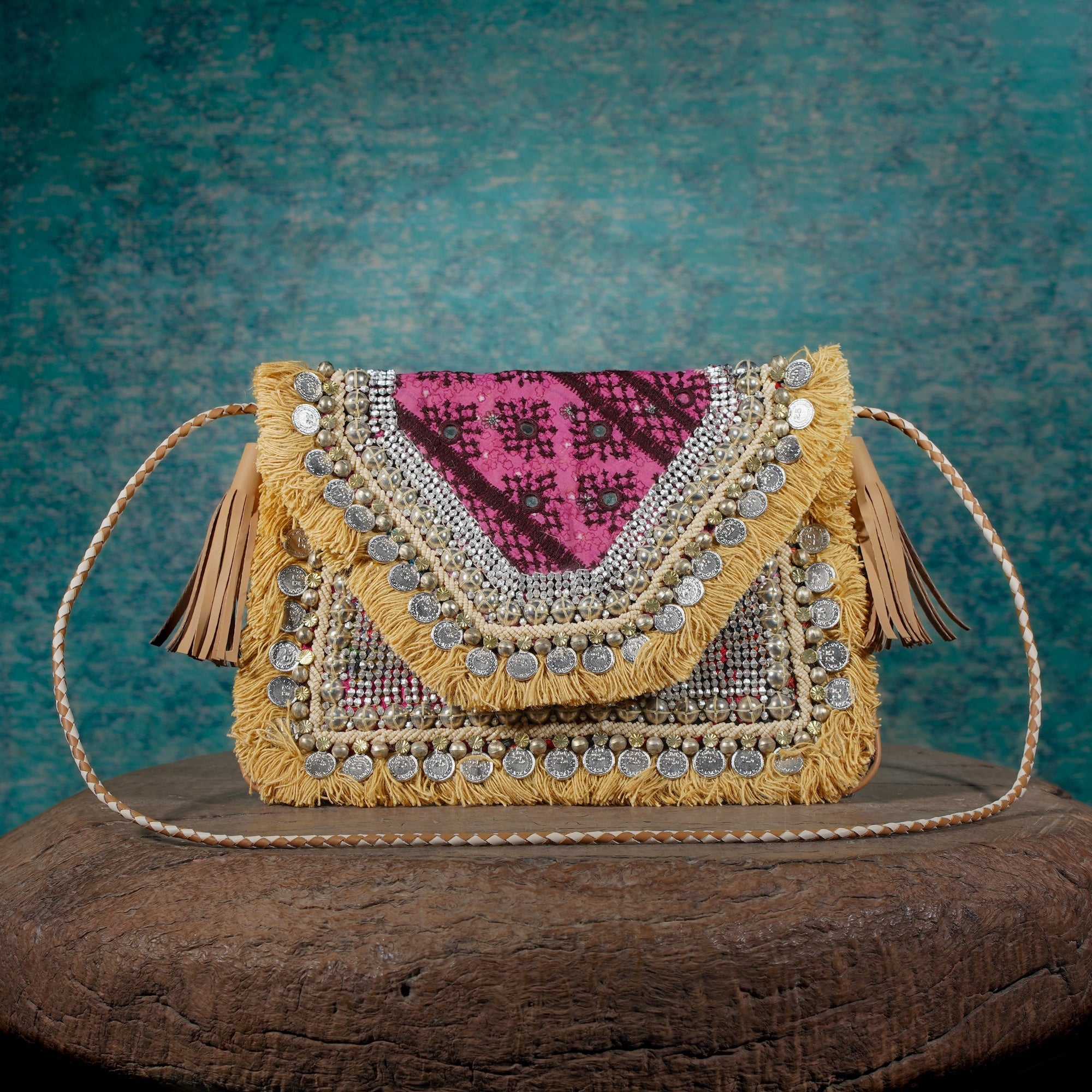 Beige Banjara Clutch 024