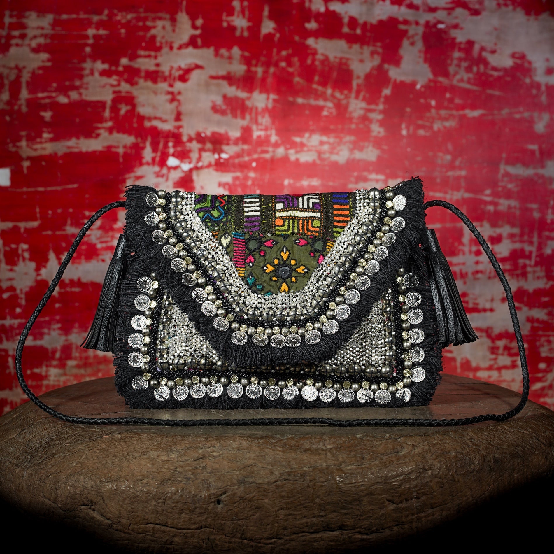 Black Banjara Clutch 030