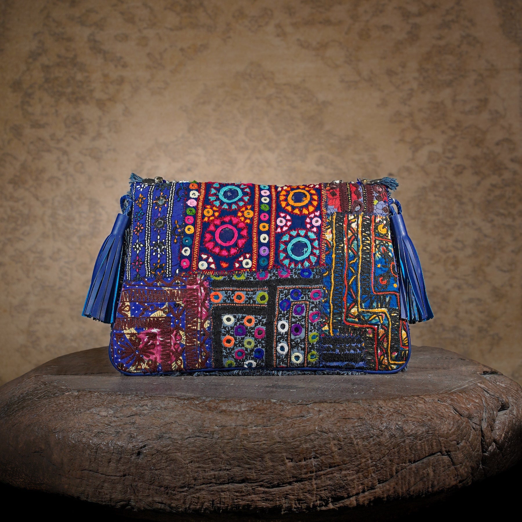 Blue Banjara Clutch 013