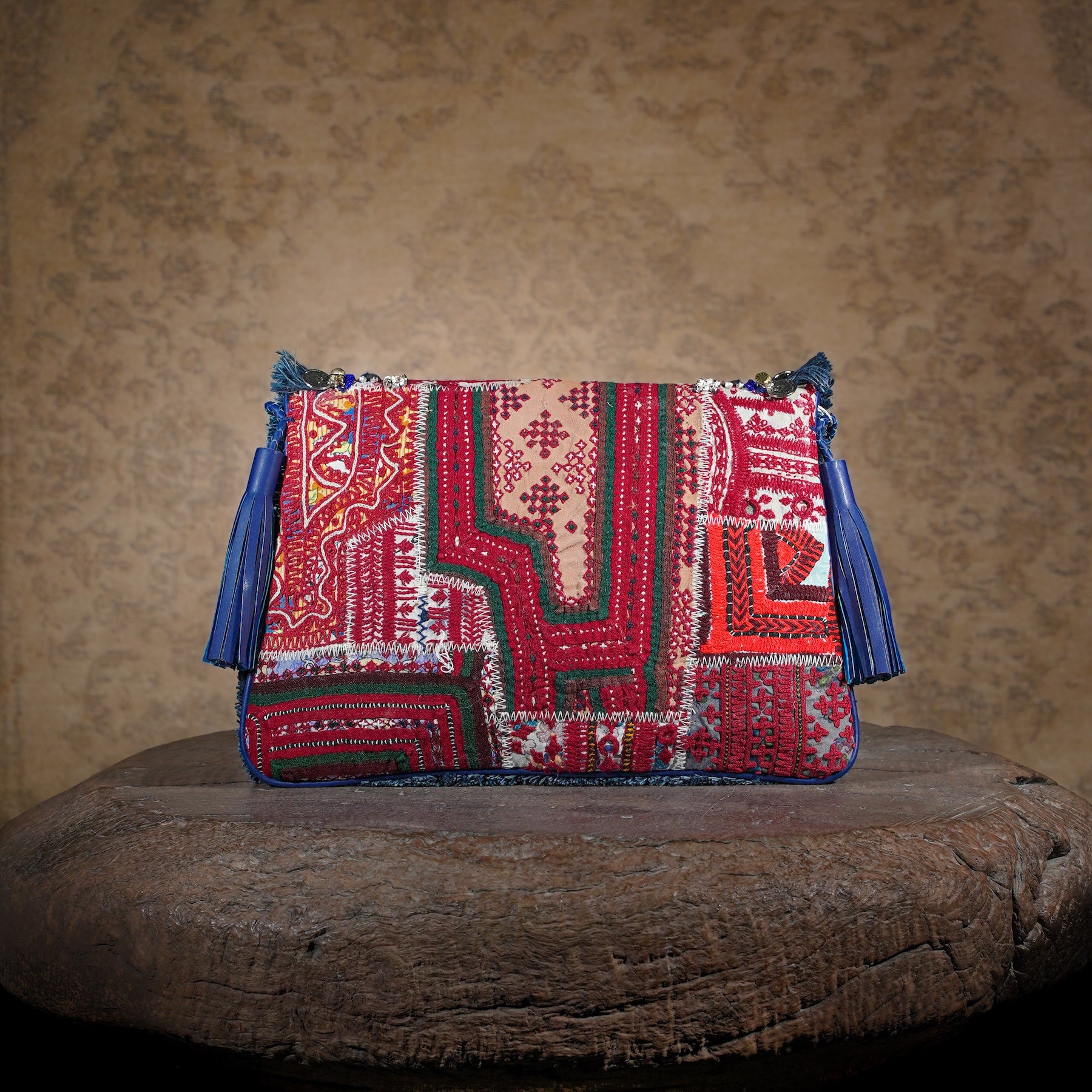 Blue Banjara Clutch 014