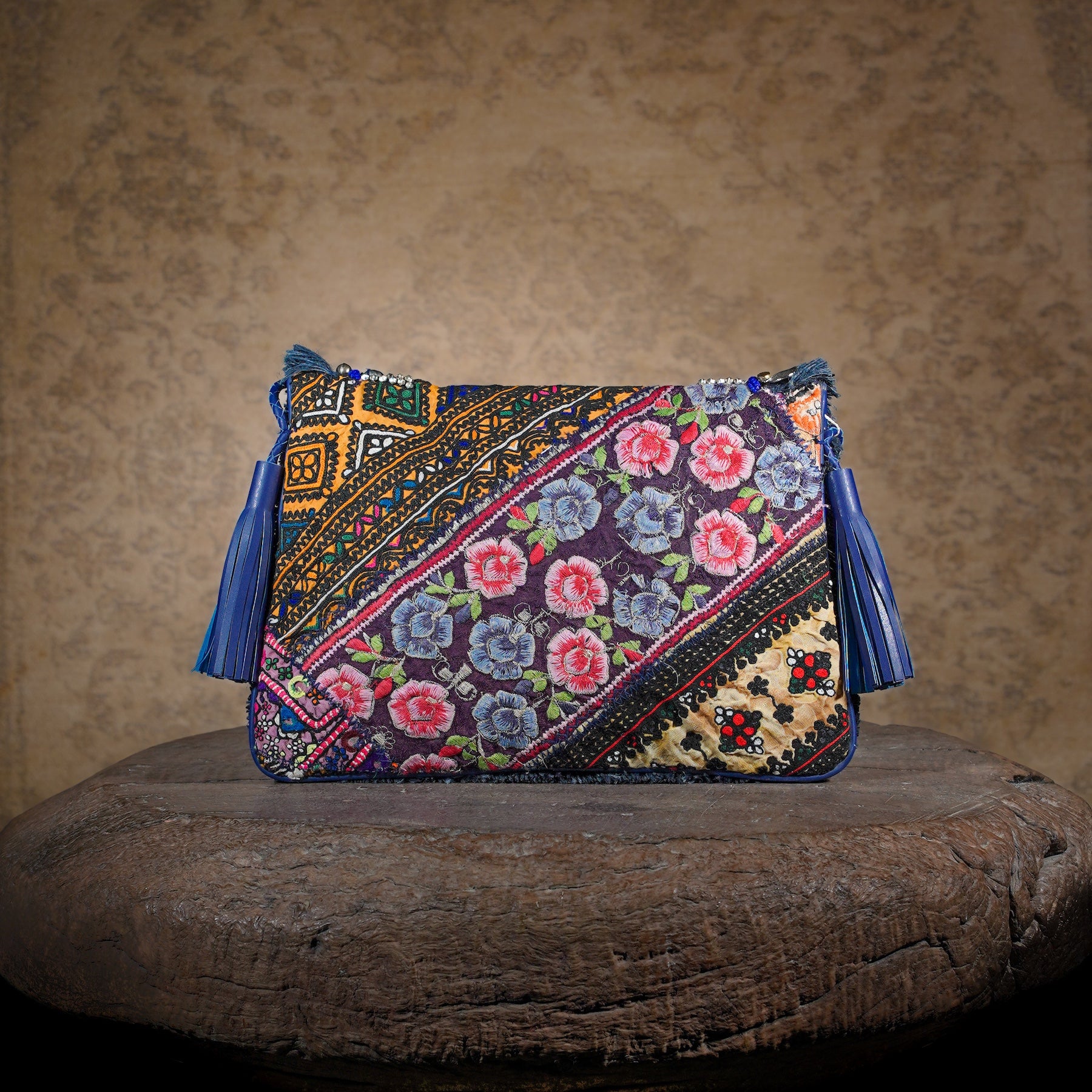 Blue Banjara Clutch 015