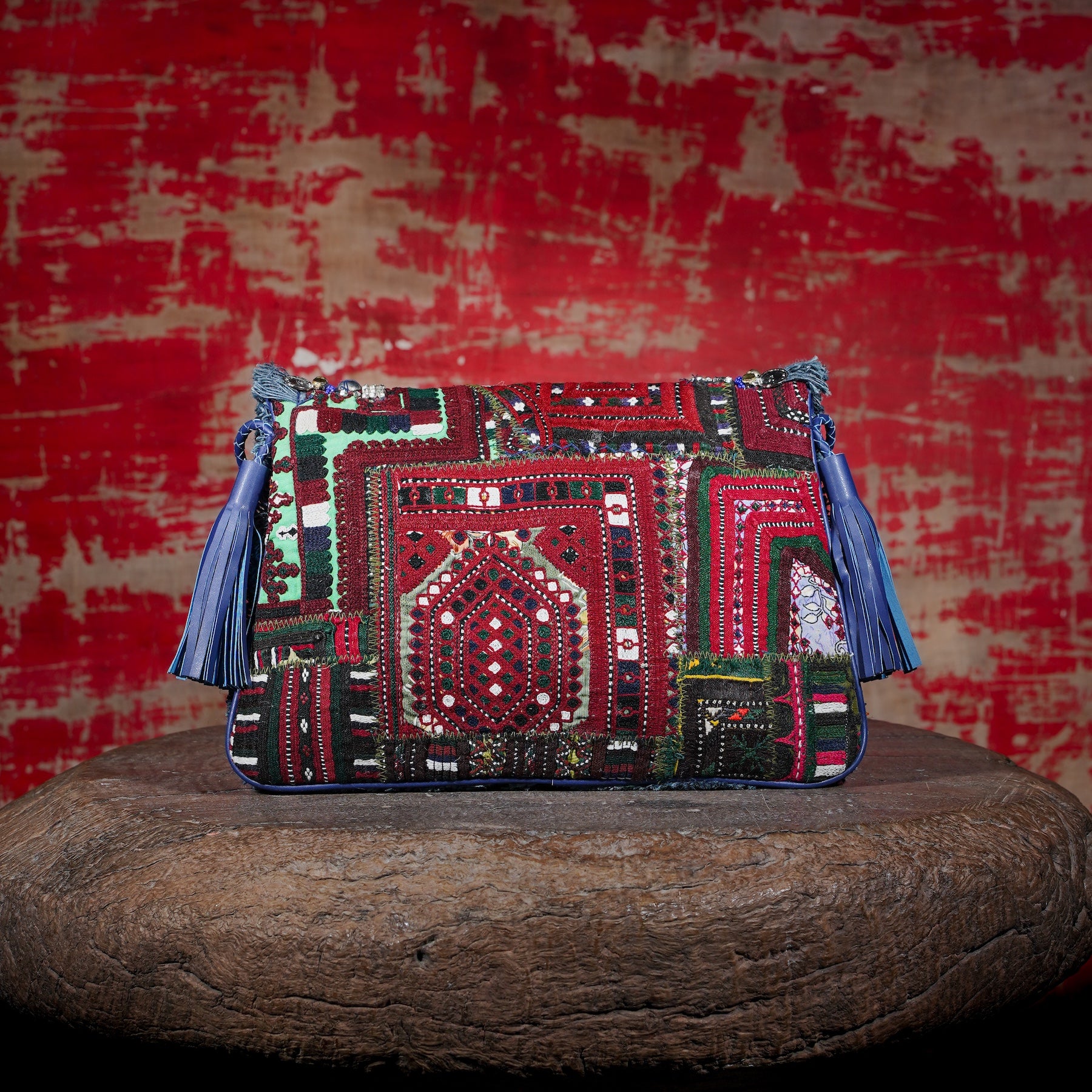 Blue Banjara Clutch 016