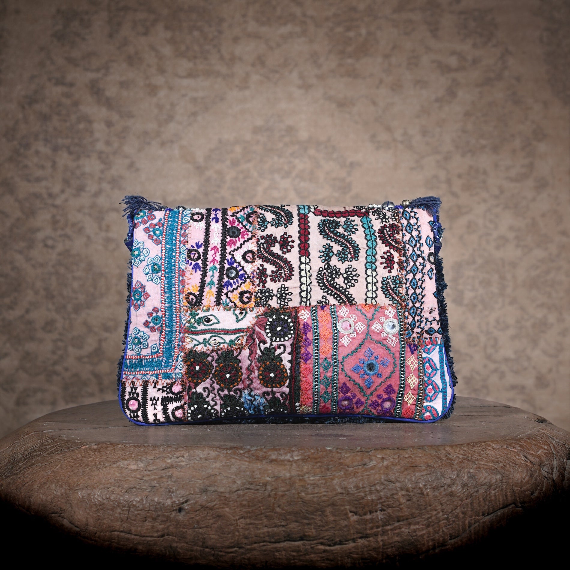 Blue Banjara Clutch 023
