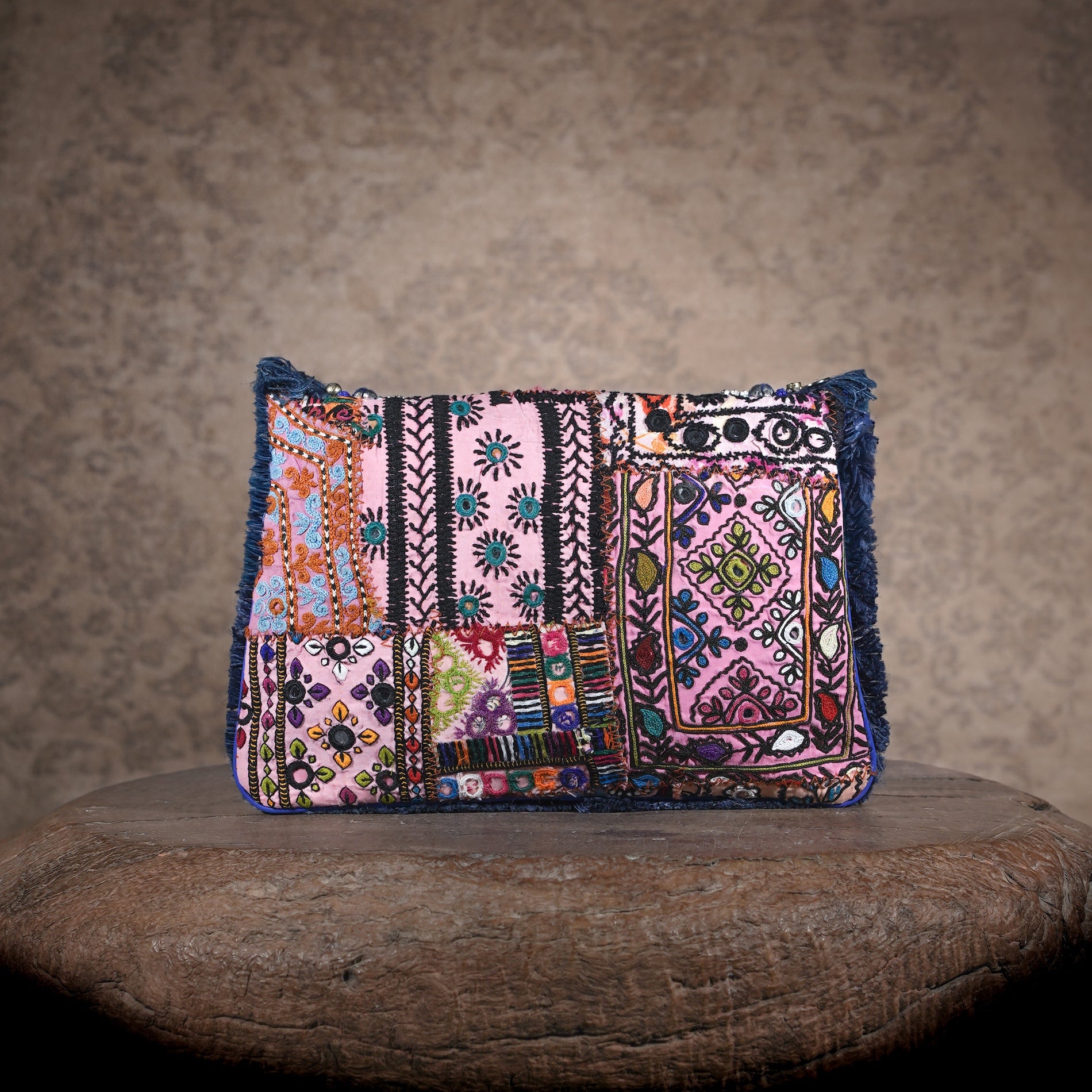 Blue Banjara Clutch 024