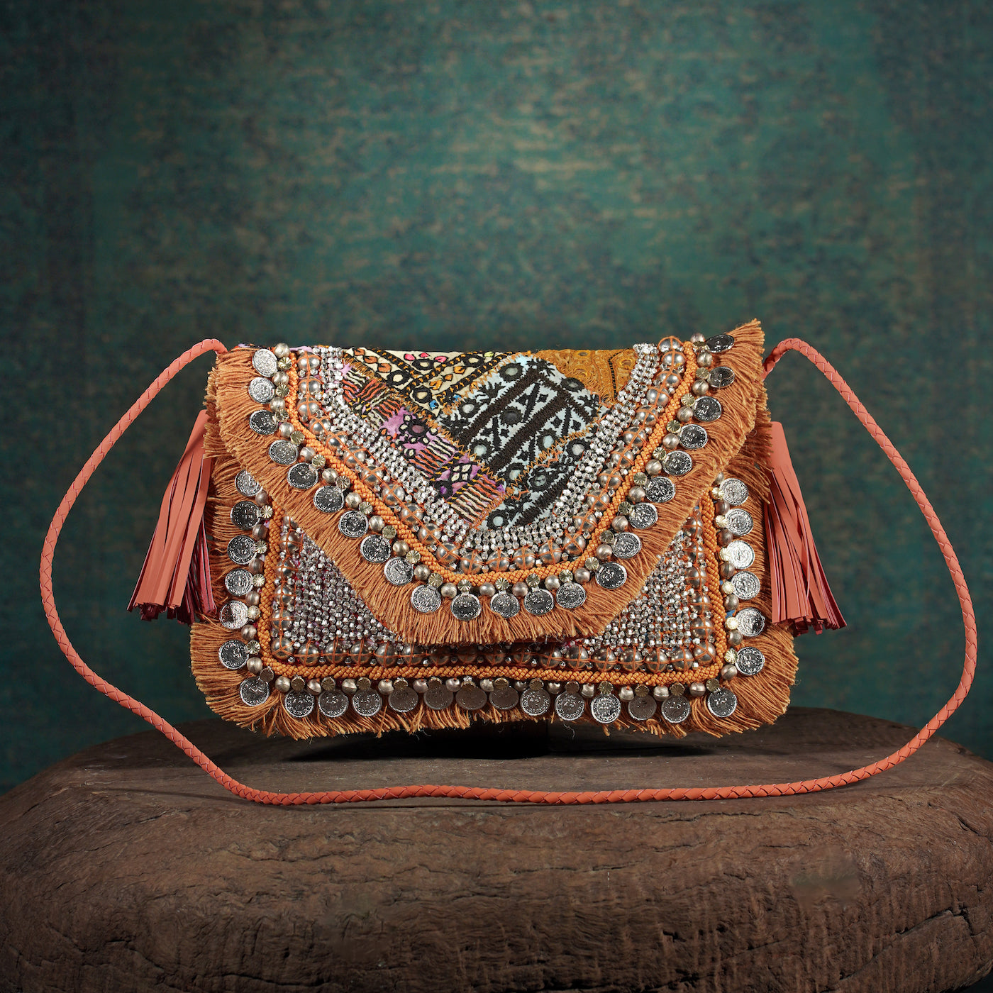 Coral Banjara Clutch 003