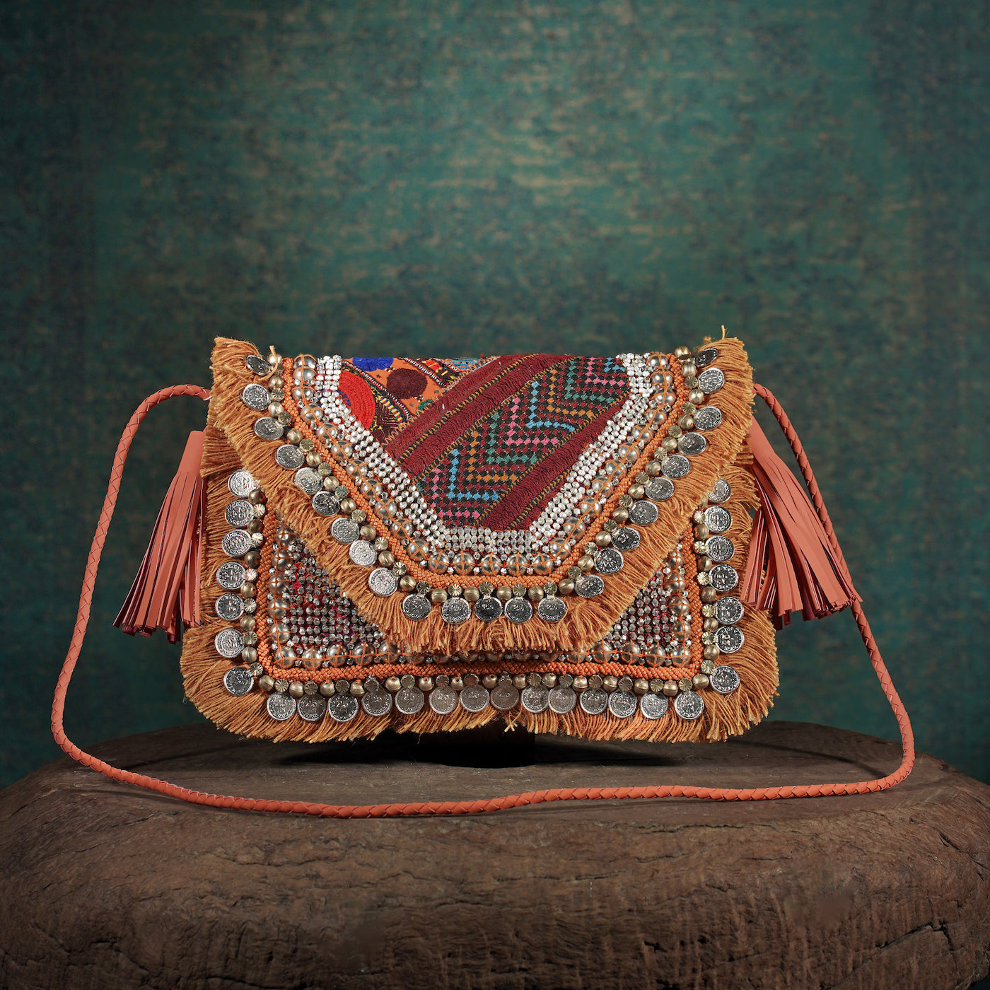 Coral Banjara Clutch 005