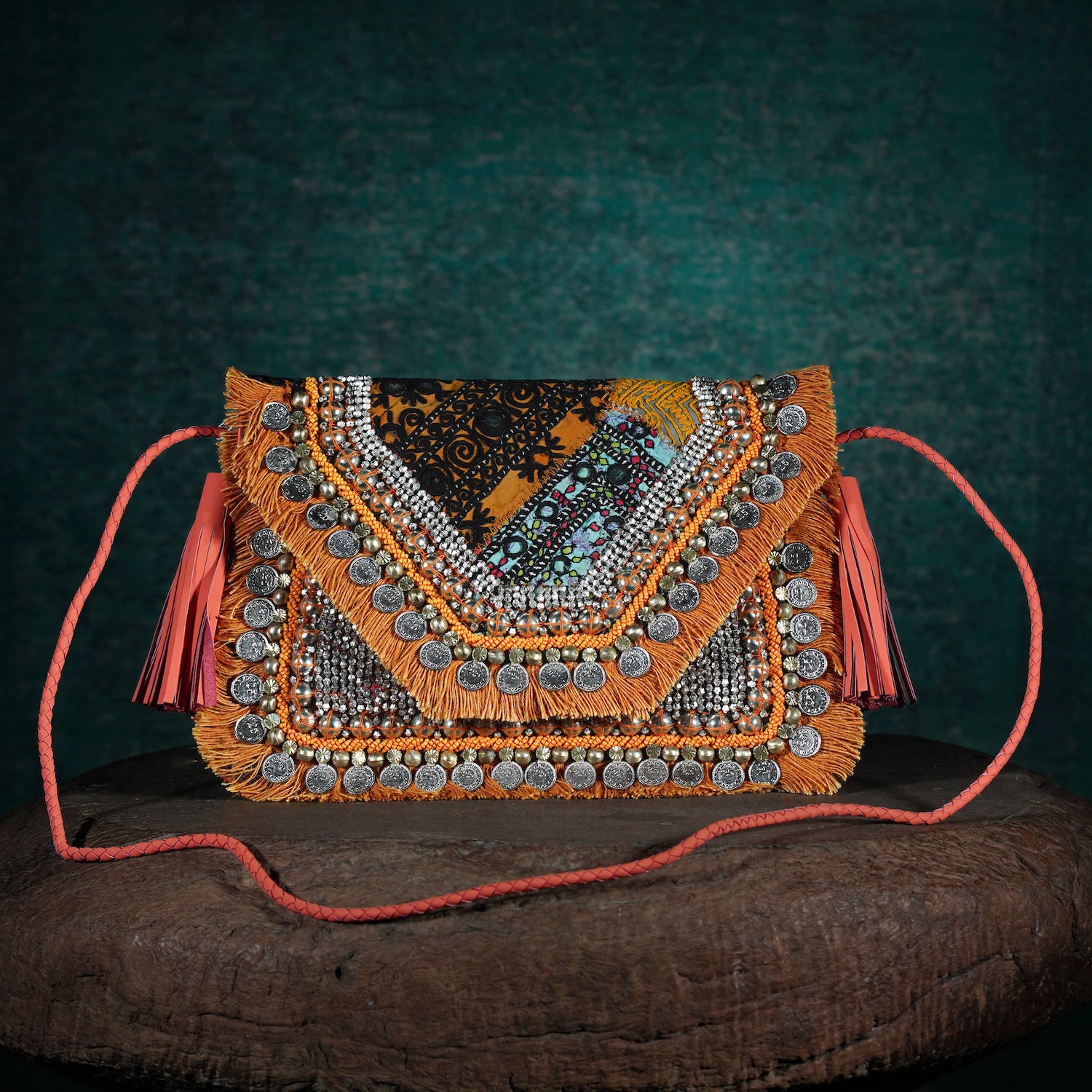 Coral Banjara Clutch 006