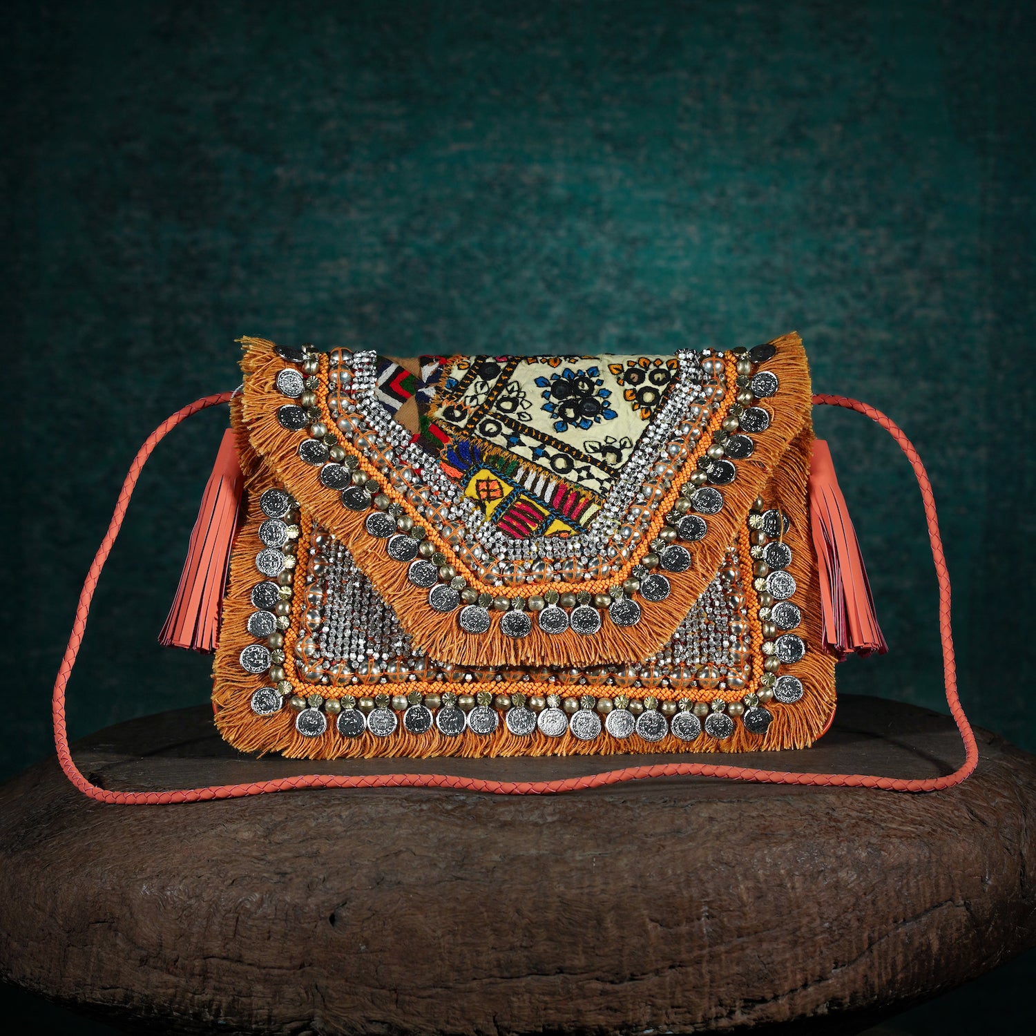 Coral Banjara Clutch 007