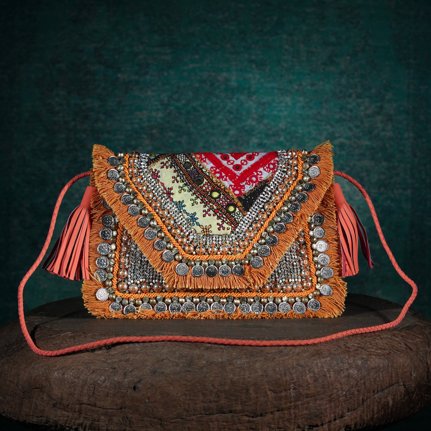 Coral Banjara Clutch 008
