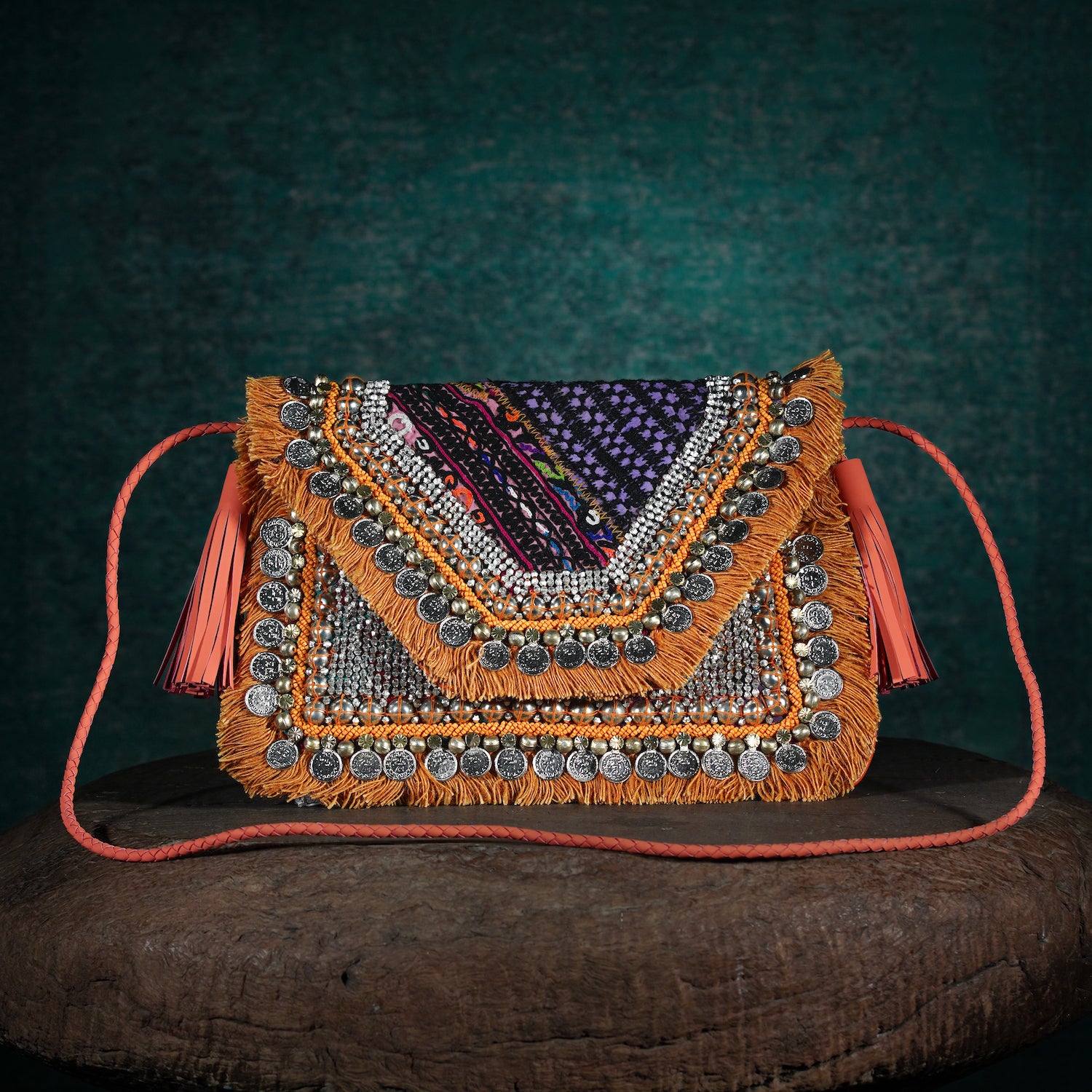 Coral Banjara Clutch 010