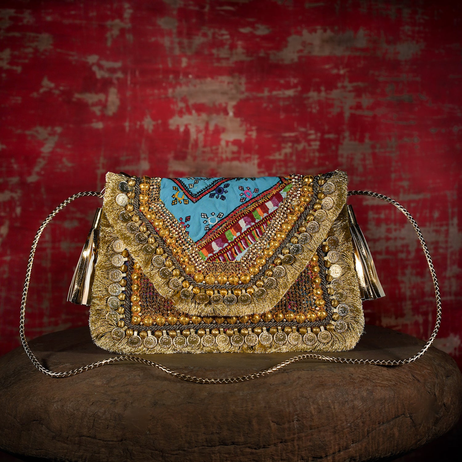 Gold Banjara Clutch 006