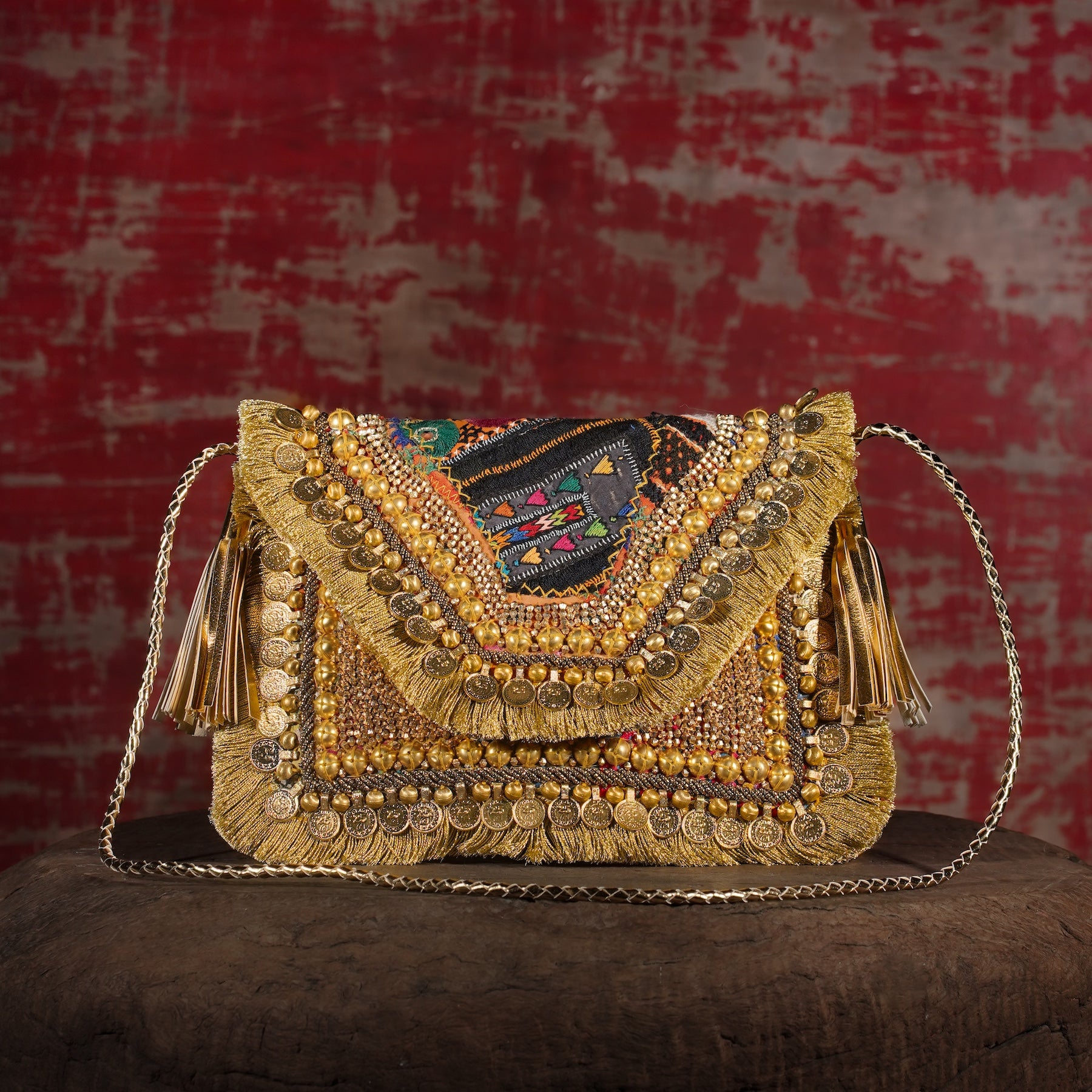 Gold Banjara Clutch 032