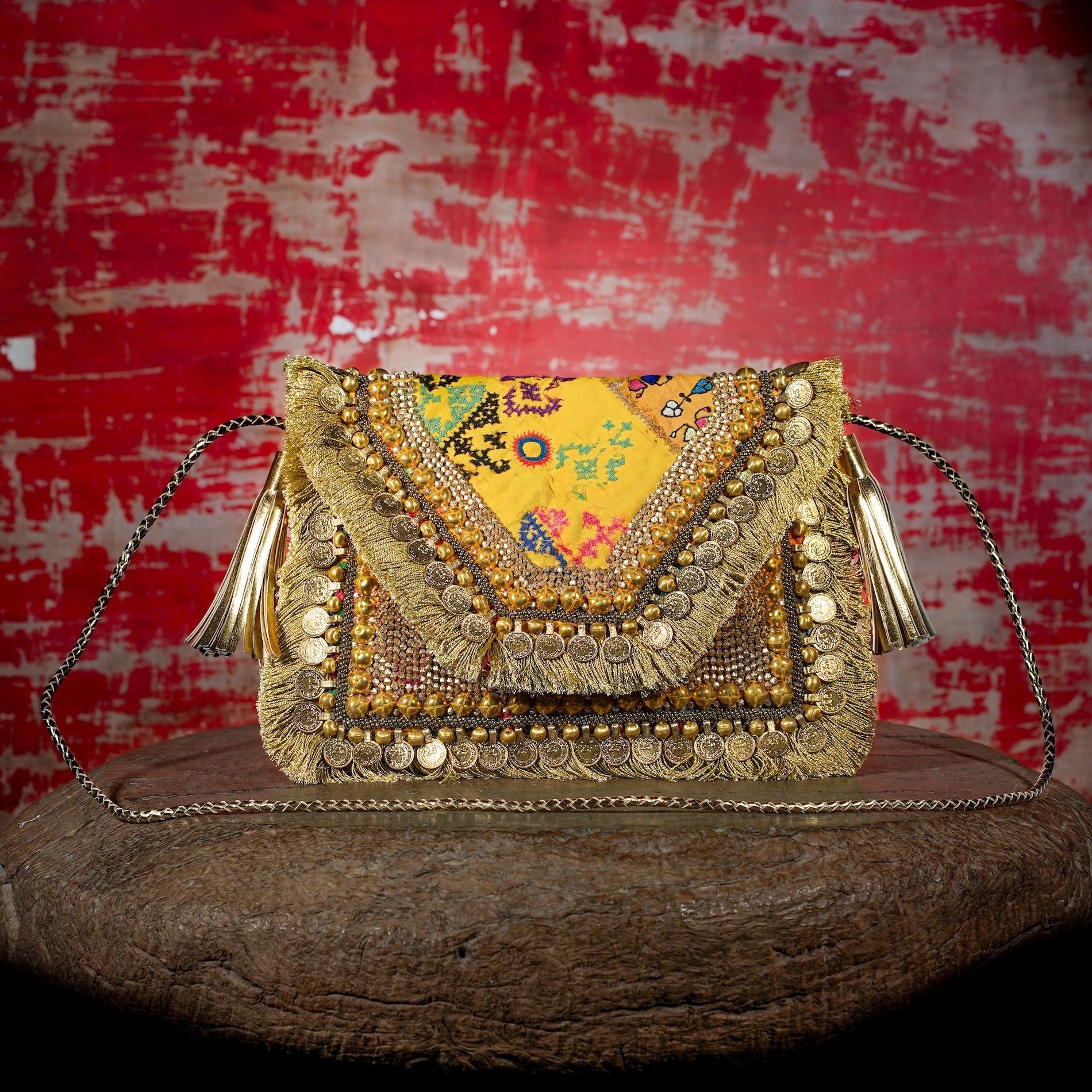Gold Banjara Clutch 039
