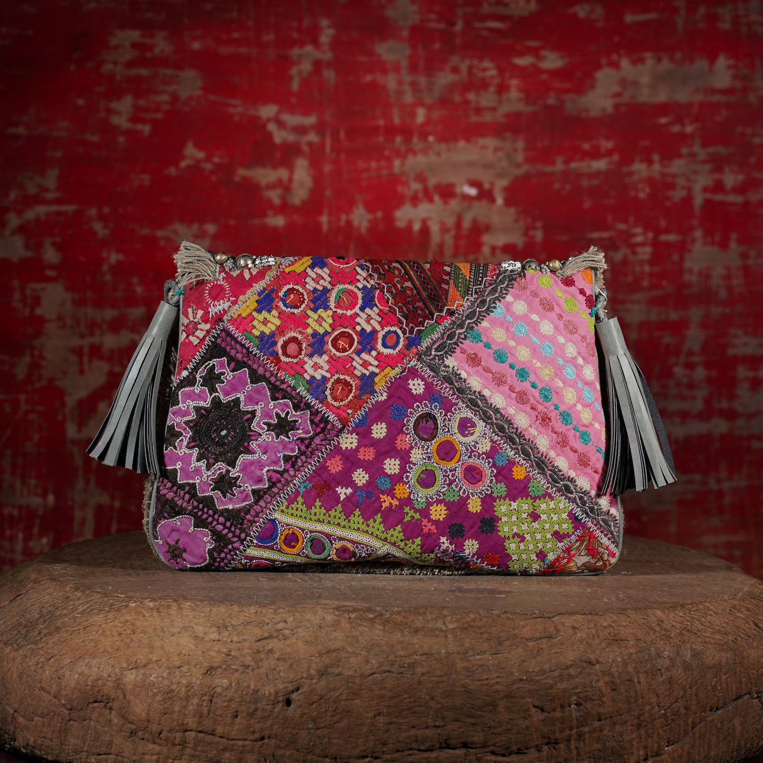 Light Grey Banjara Clutch 001