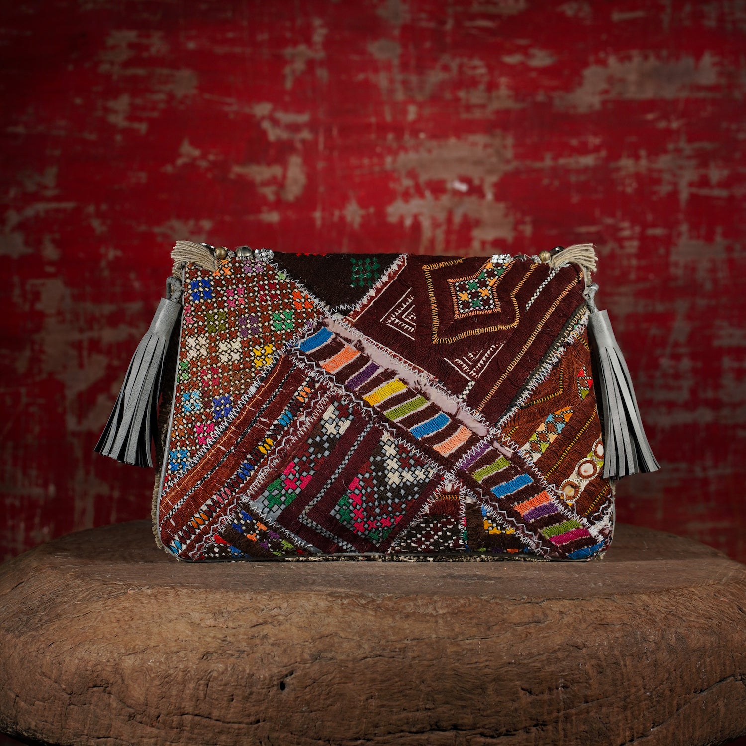 Light Grey Banjara Clutch 003
