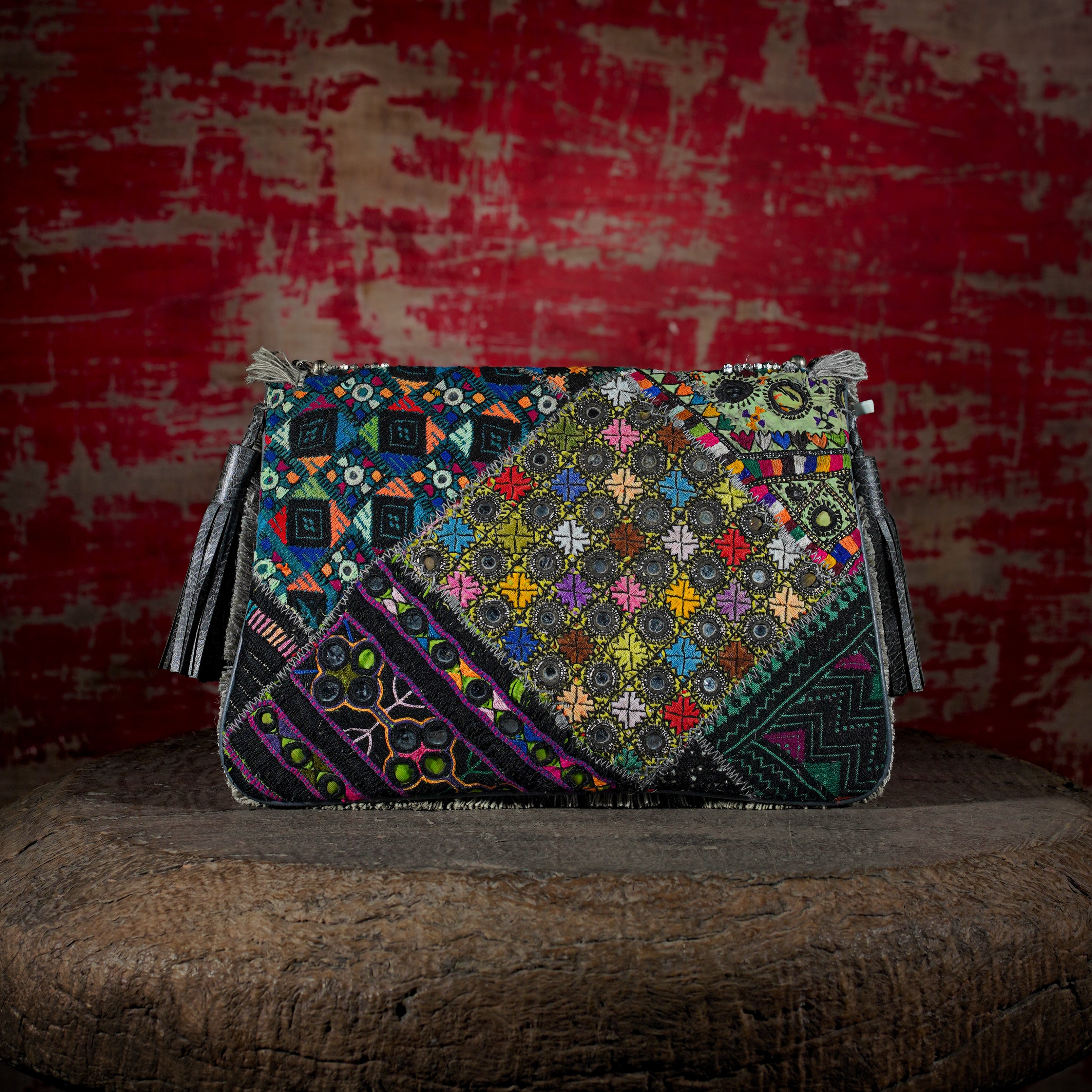 Light Grey Banjara Clutch 015