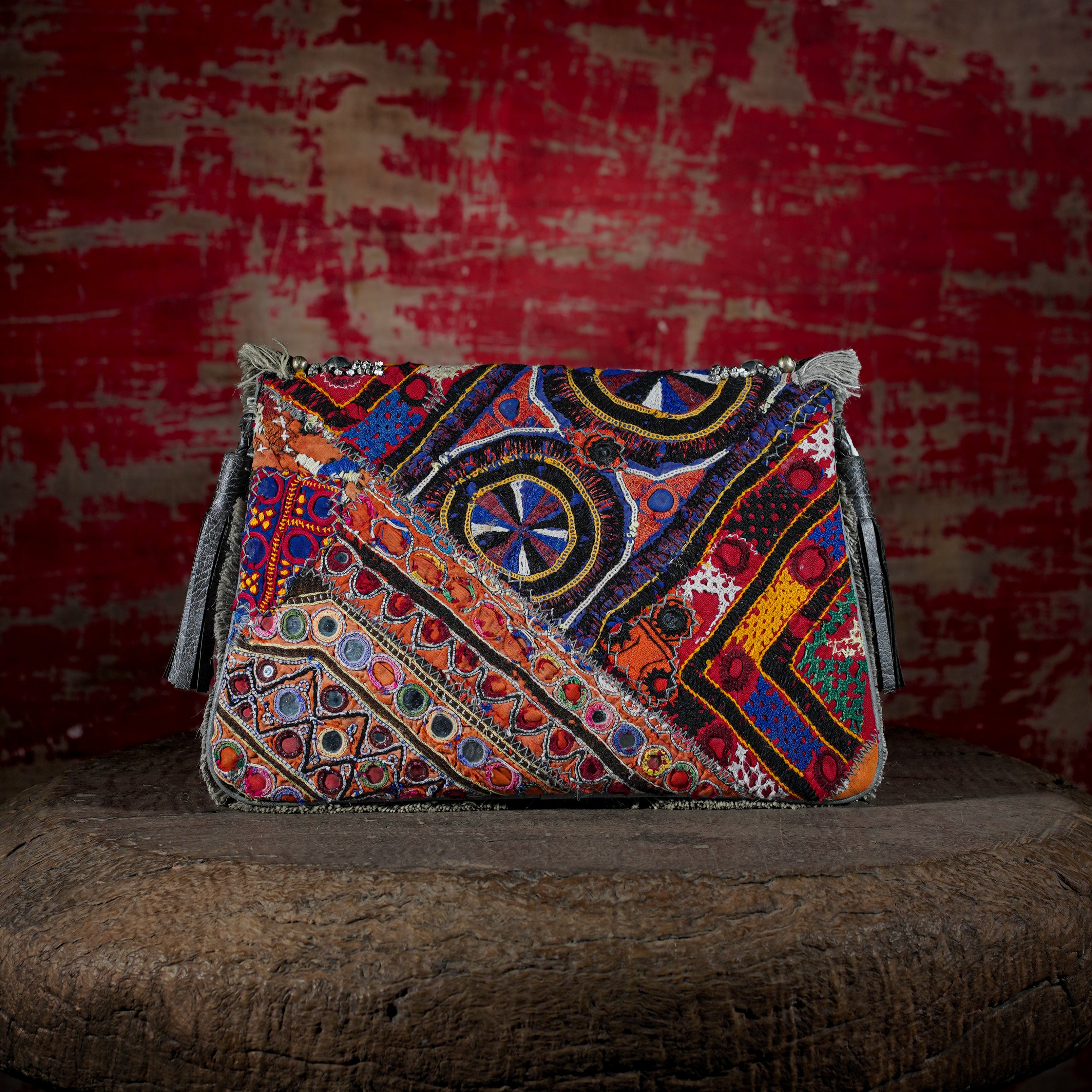 Light Grey Banjara Clutch 017