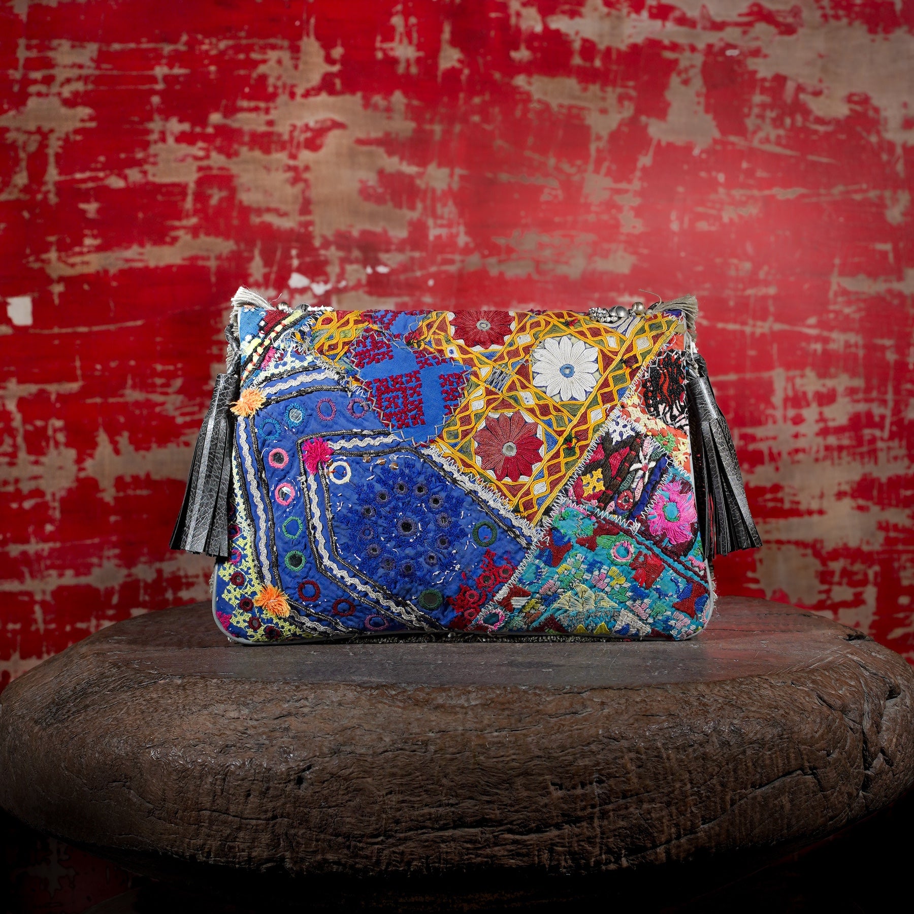 Light Grey Banjara Clutch 025
