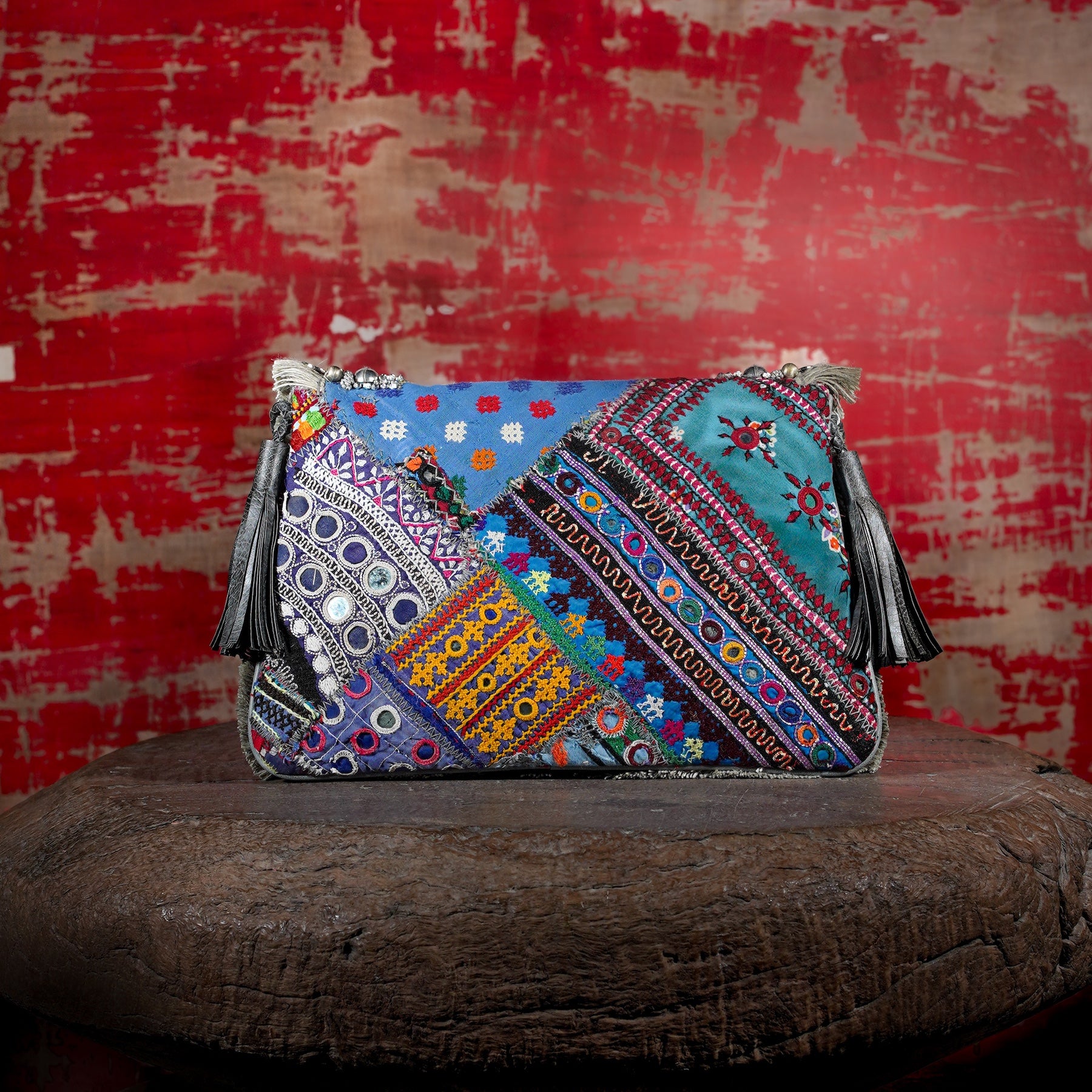 Light Grey Banjara Clutch 026