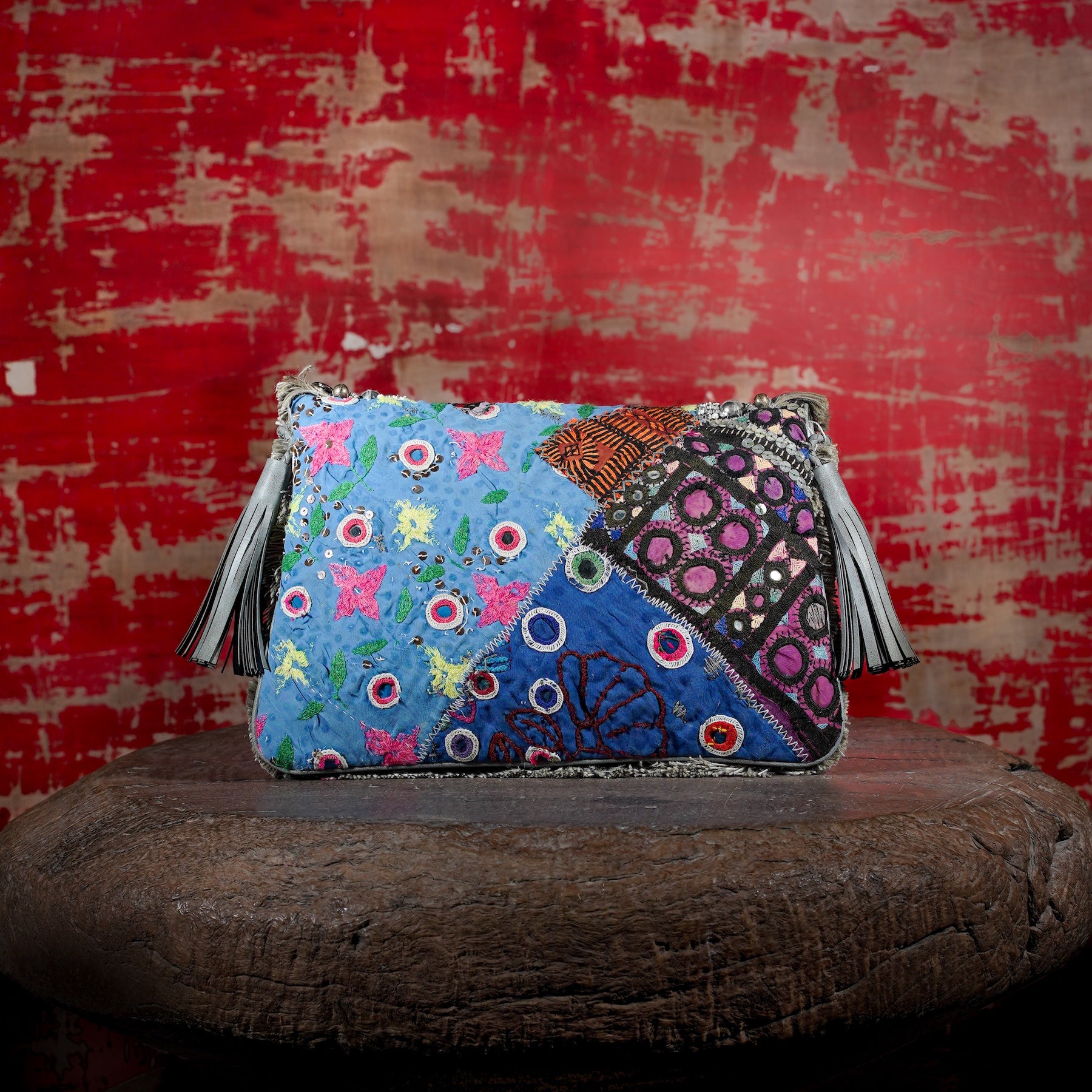 Light Grey Banjara Clutch 028