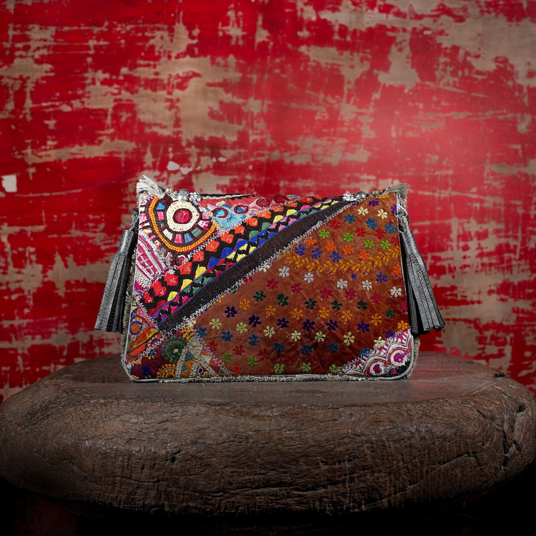 Light Grey Banjara Clutch 029