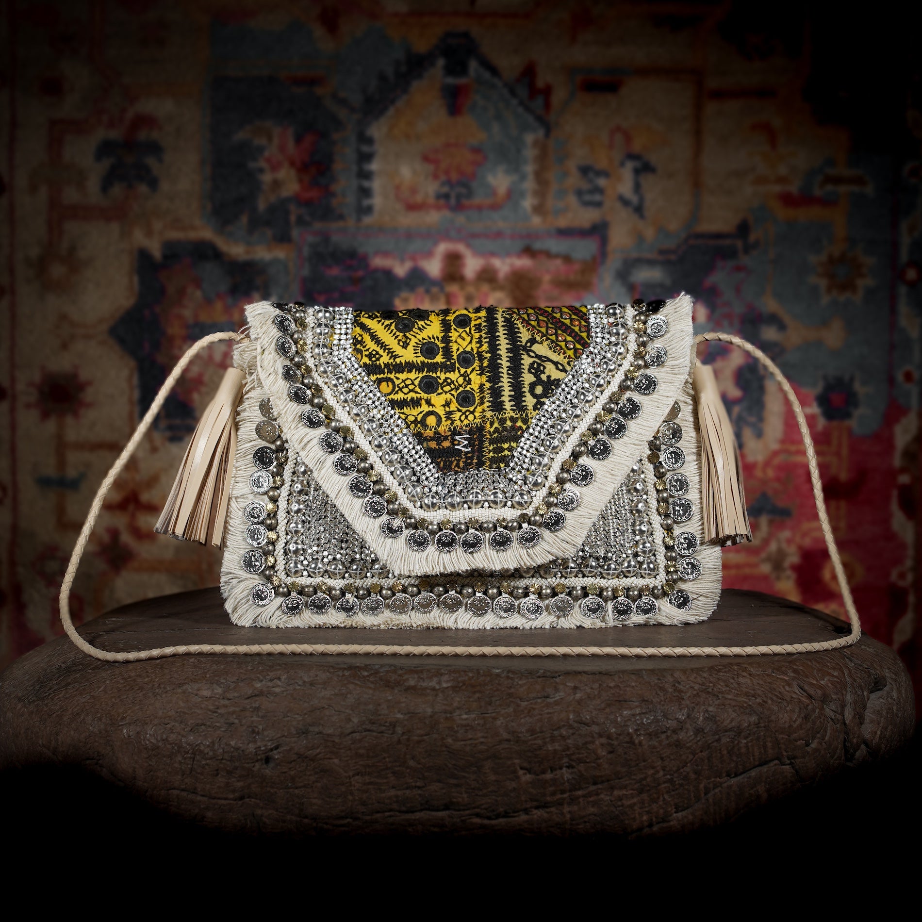 Off White Banjara Clutch 048