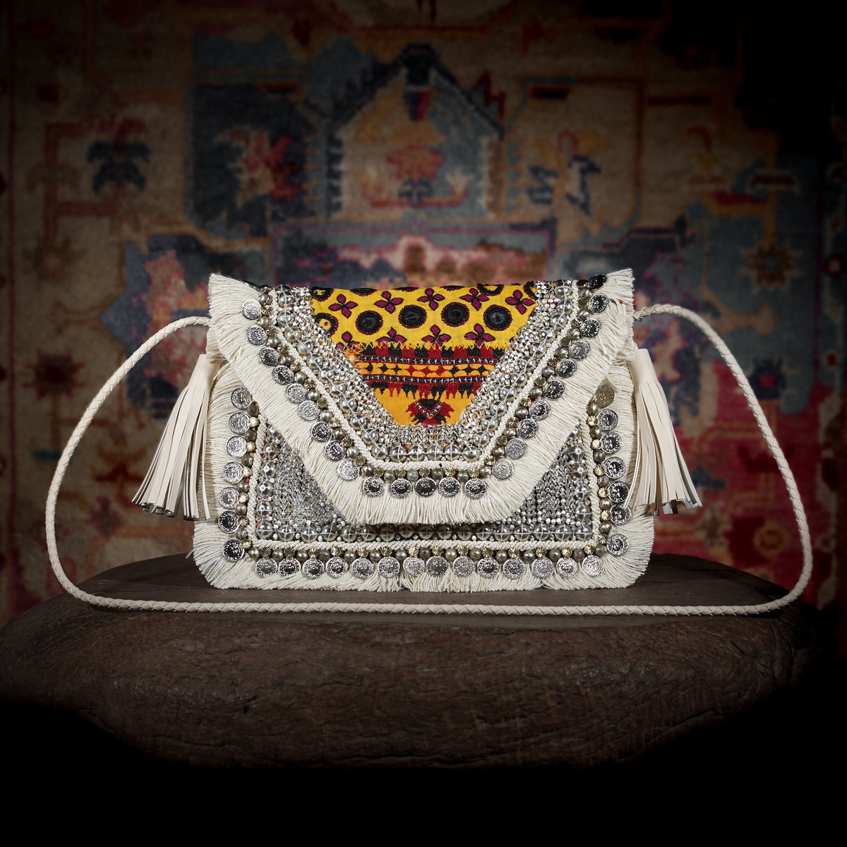 Off White Banjara Clutch 052