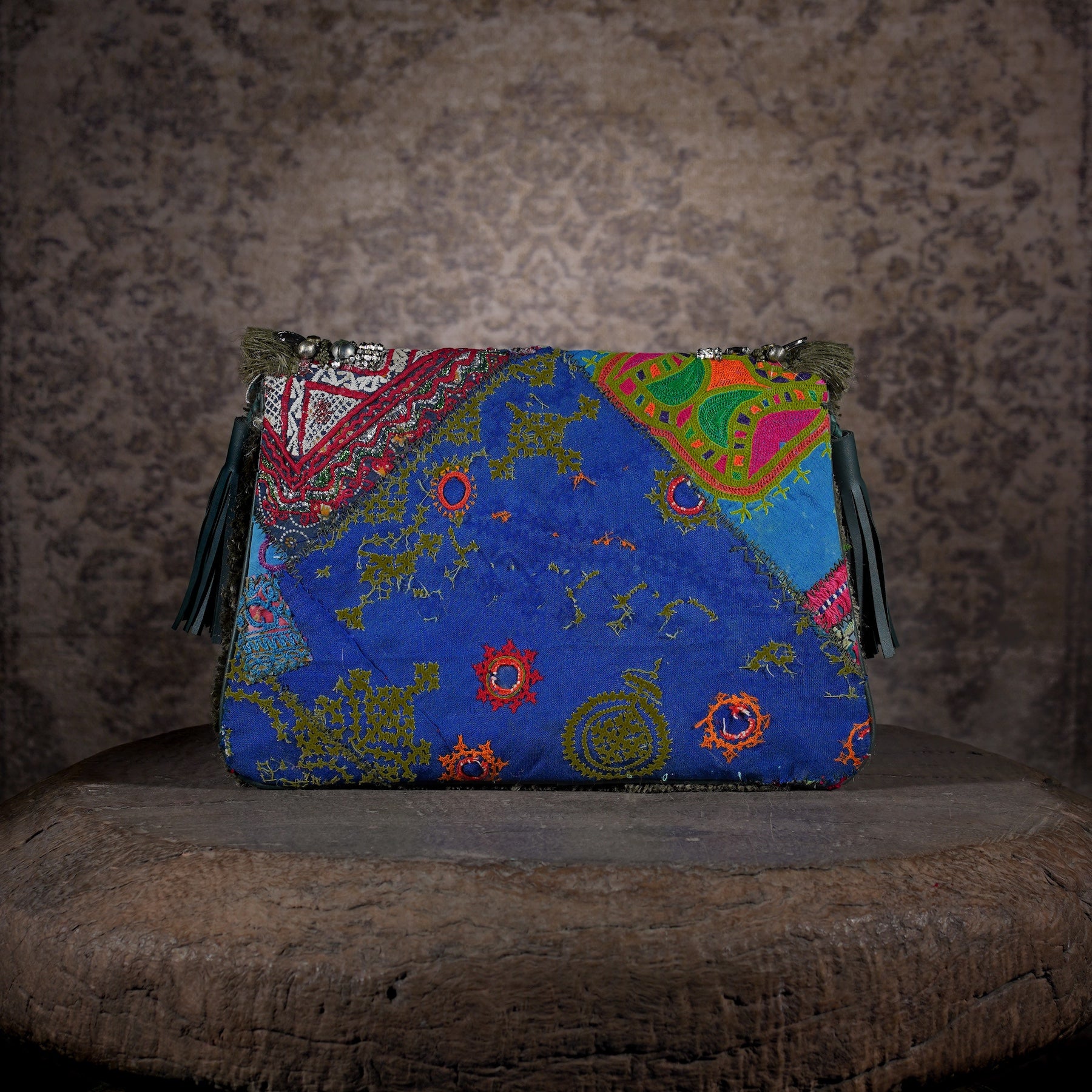 Olive Green Banjara Clutch 007