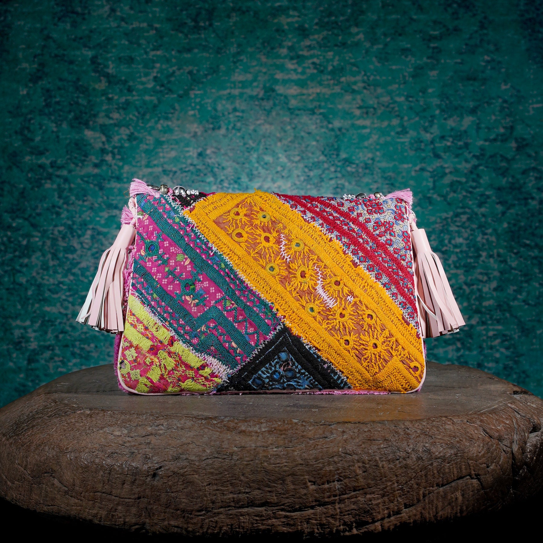 Pink Banjara Clutch 014