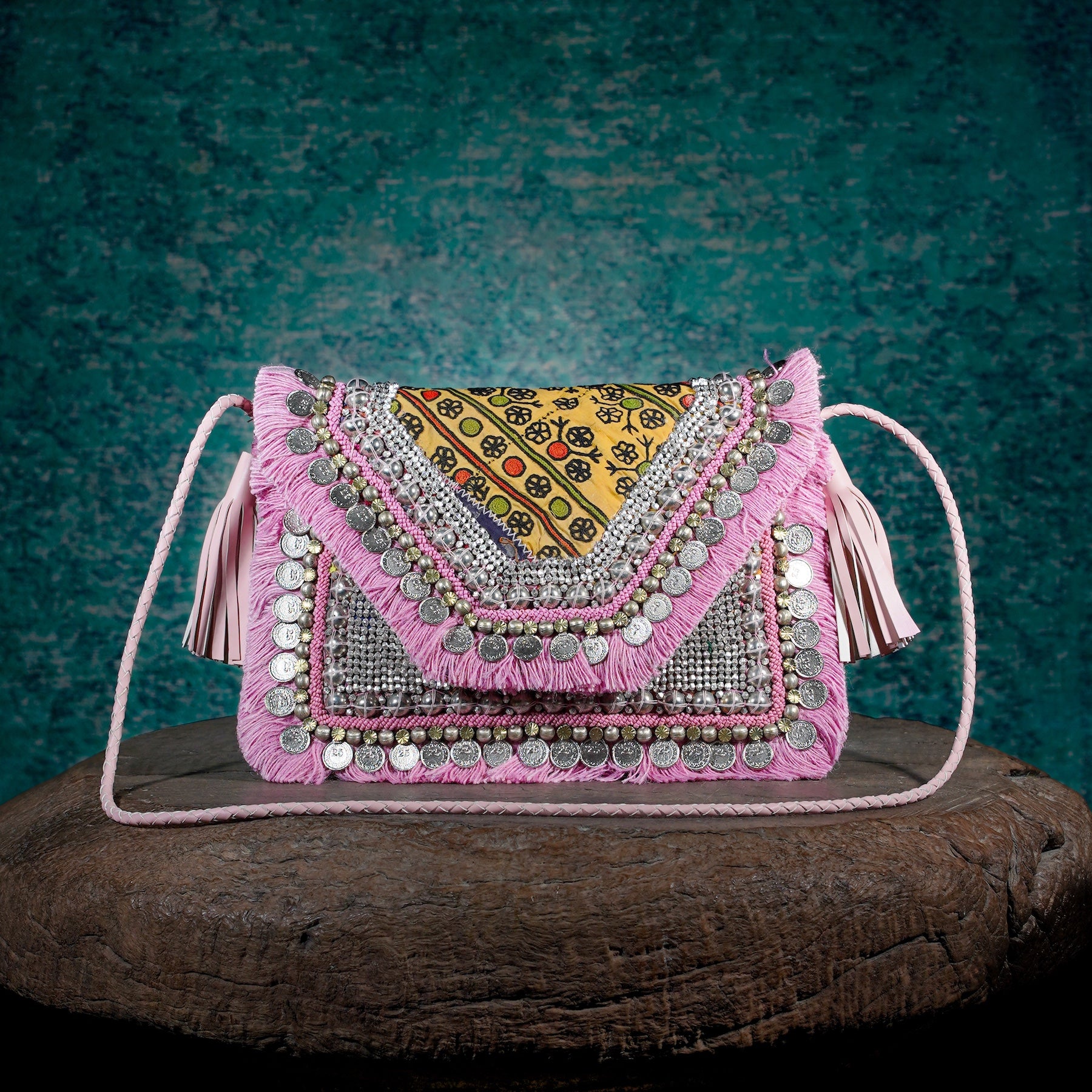 Pink Banjara Clutch 020