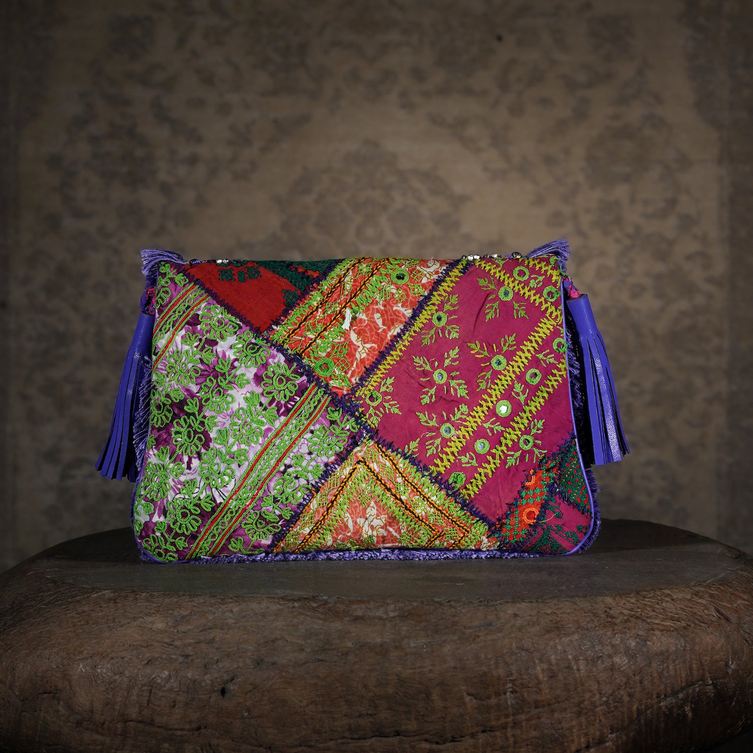 Purple Banjara Clutch 006