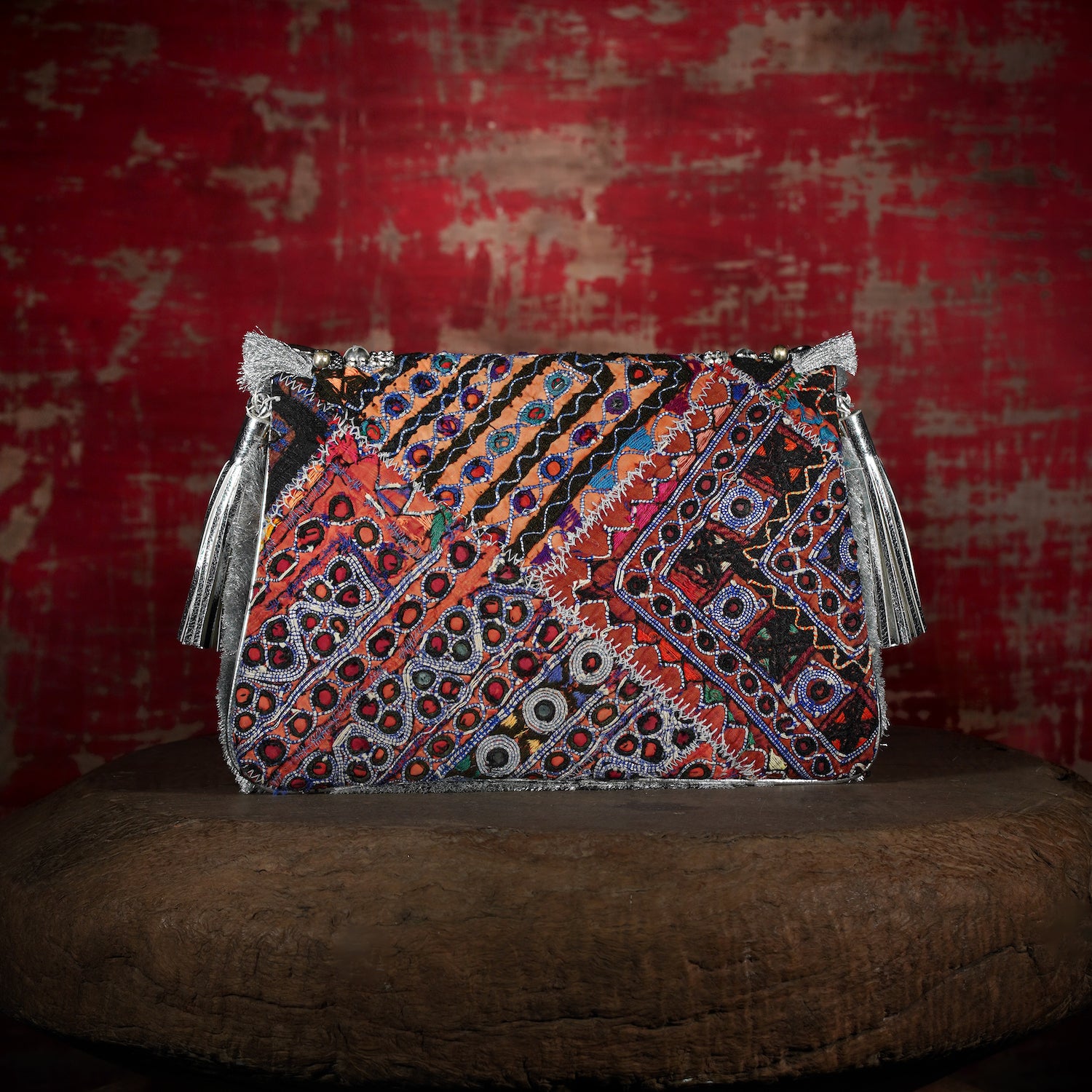 Silver Banjara Clutch 008