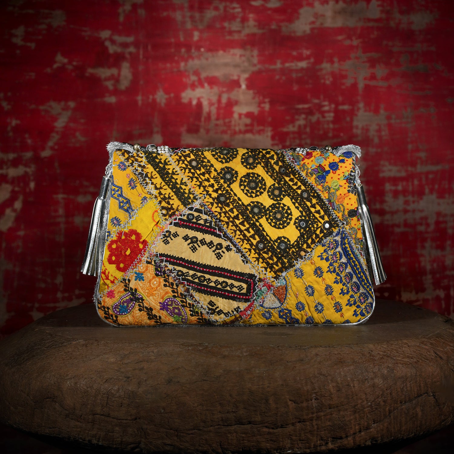 Silver Banjara Clutch 012