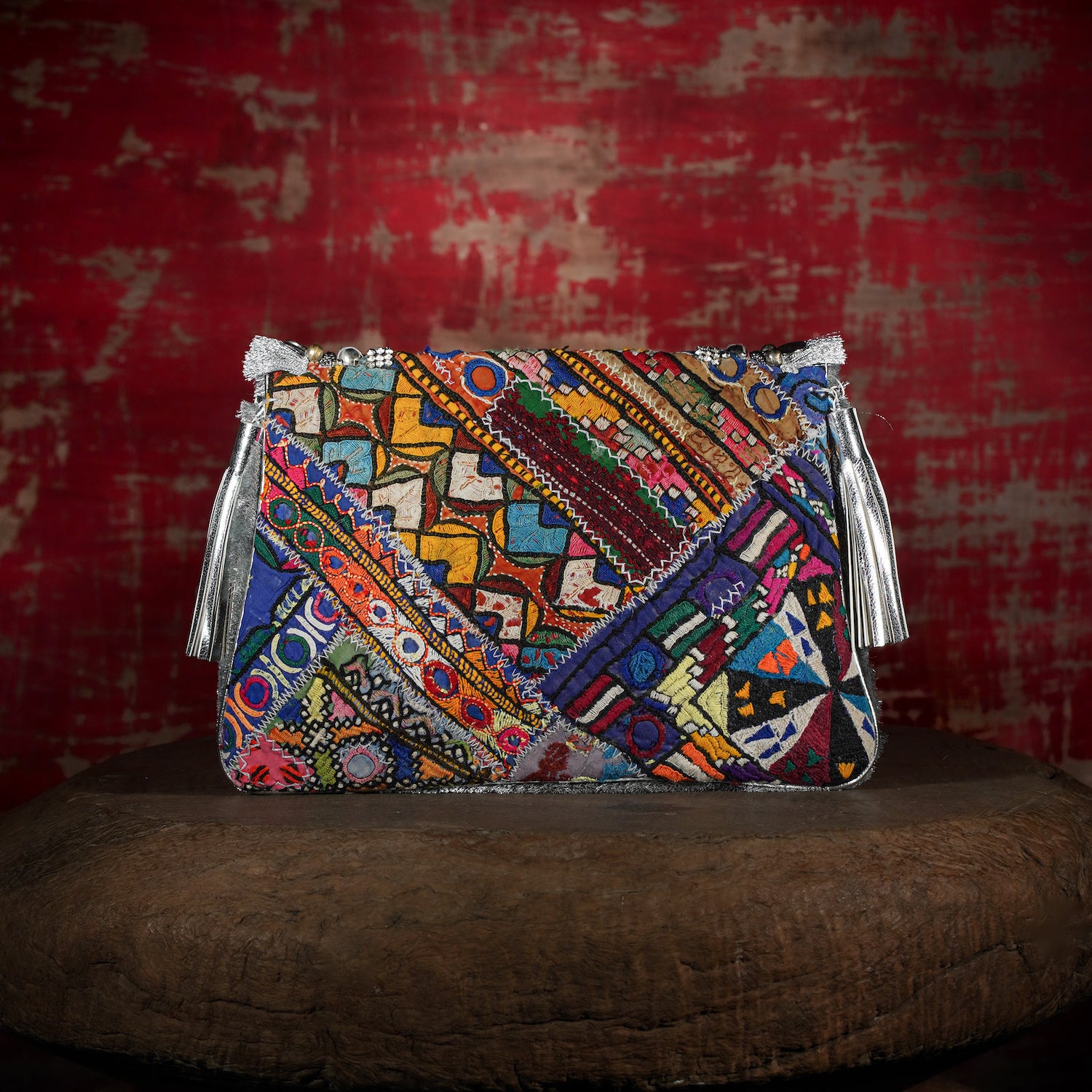 Silver Banjara Clutch 013