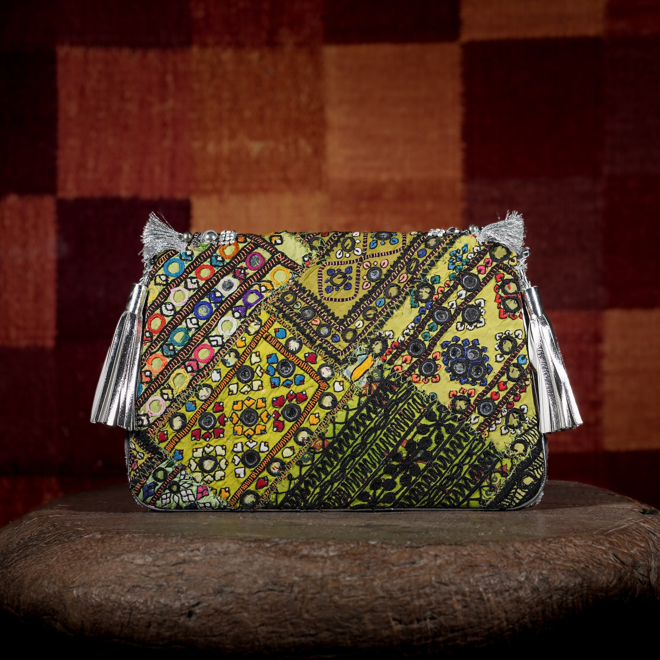 Silver Banjara Clutch 037